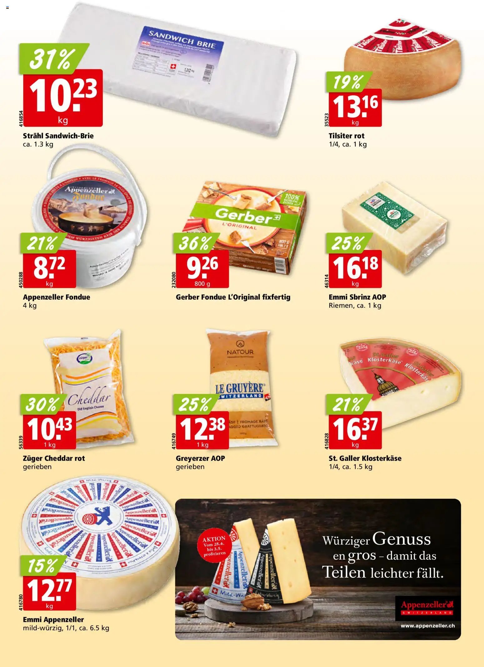 Aligro Aktionen Schlieren, Gossau SG, Frauenfeld, Rapperswil-Jona, Sargans, Bern, Brüttisellen, Pratteln, Emmen, Spreitenbach (2025-11-10 - 2025-11-15) | 16