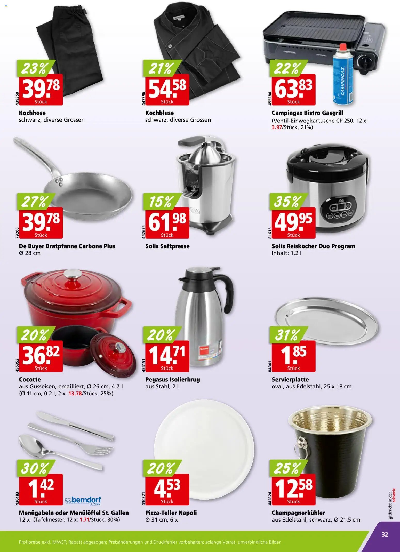 Aligro Aktionen Schlieren, Gossau SG, Frauenfeld, Rapperswil-Jona, Sargans, Bern, Brüttisellen, Pratteln, Emmen, Spreitenbach (2025-11-10 - 2025-11-15) | 32