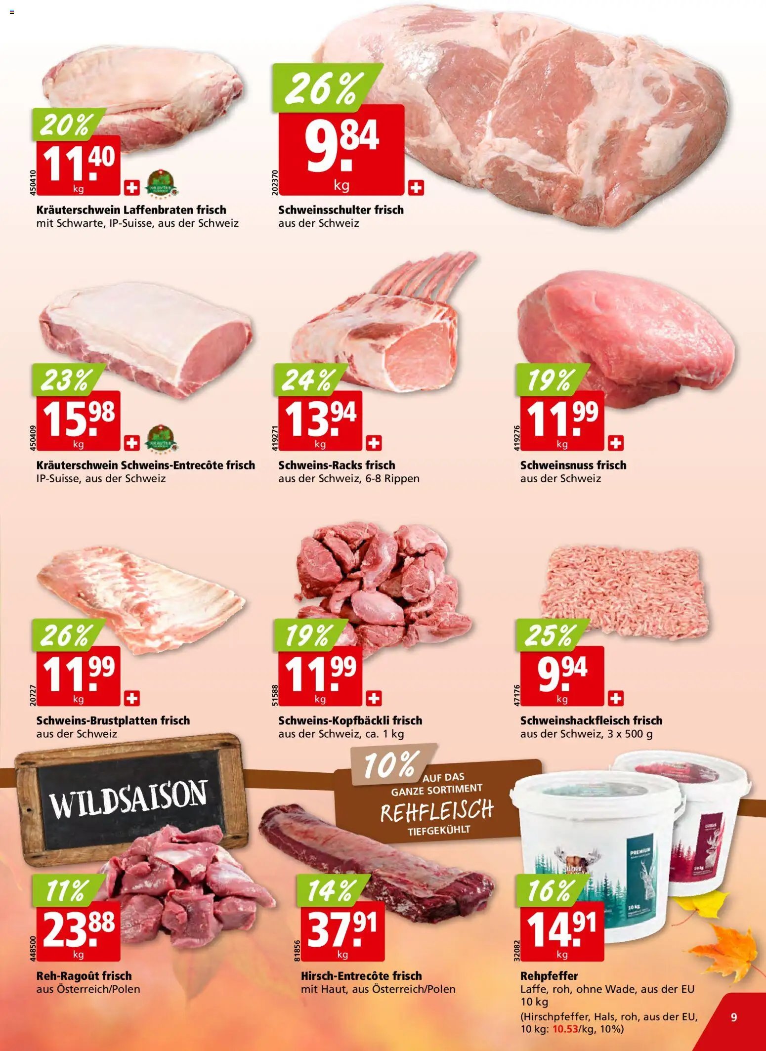 Aligro Aktionen Schlieren, Gossau SG, Frauenfeld, Rapperswil-Jona, Sargans, Bern, Brüttisellen, Pratteln, Emmen, Spreitenbach (2025-11-10 - 2025-11-15) | 9