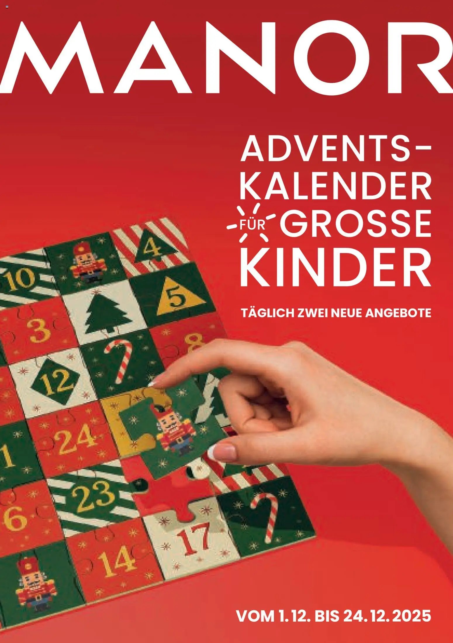 Manor Aktionen Adventskalender (2025-12-01 - 2025-12-24) | 1