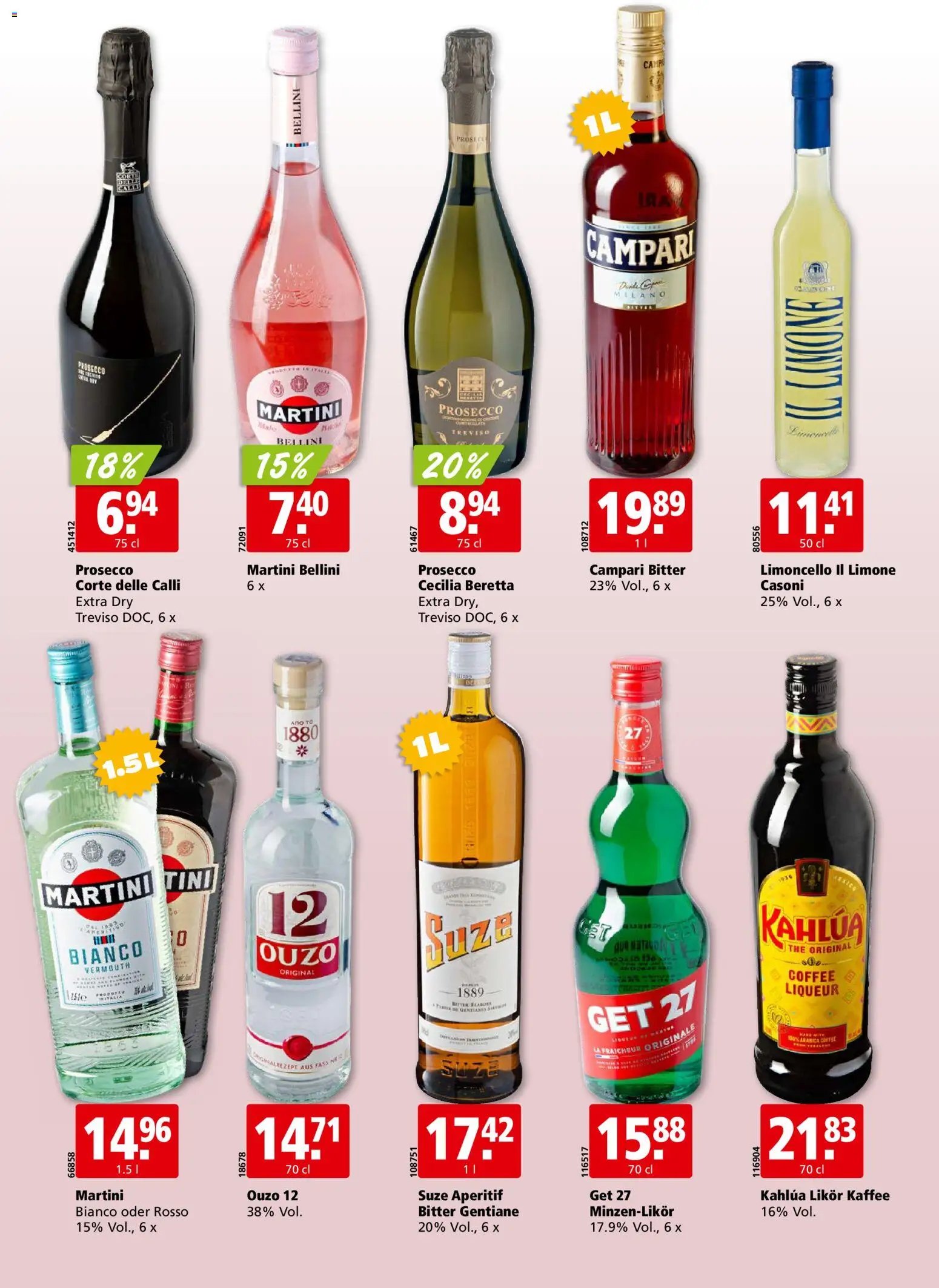 Aligro aktionen Chavannes, Matran, Genf, Sitten