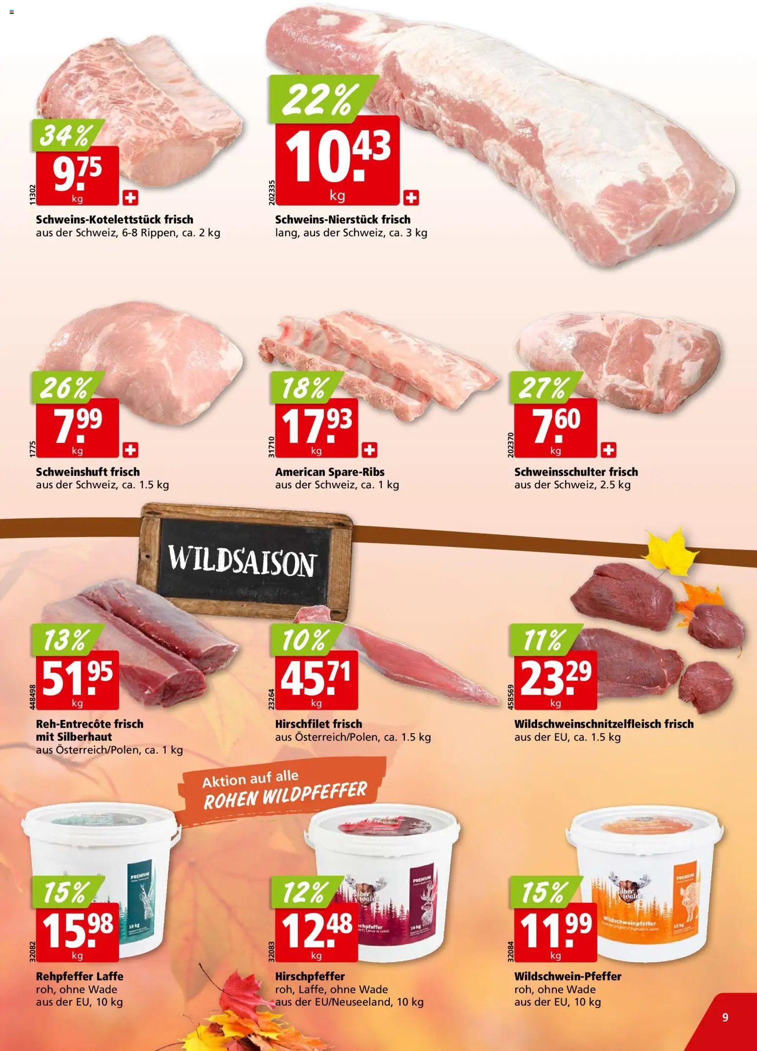 Aligro aktionen Chavannes, Matran, Genf, Sitten