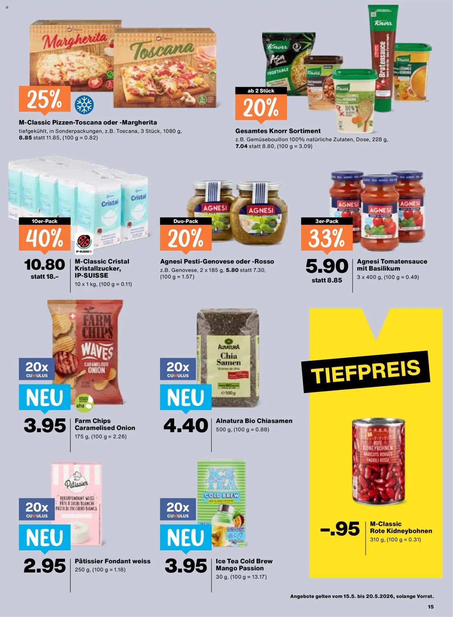 Migros aktionen (2026-05-15 - 2026-05-20) | 15