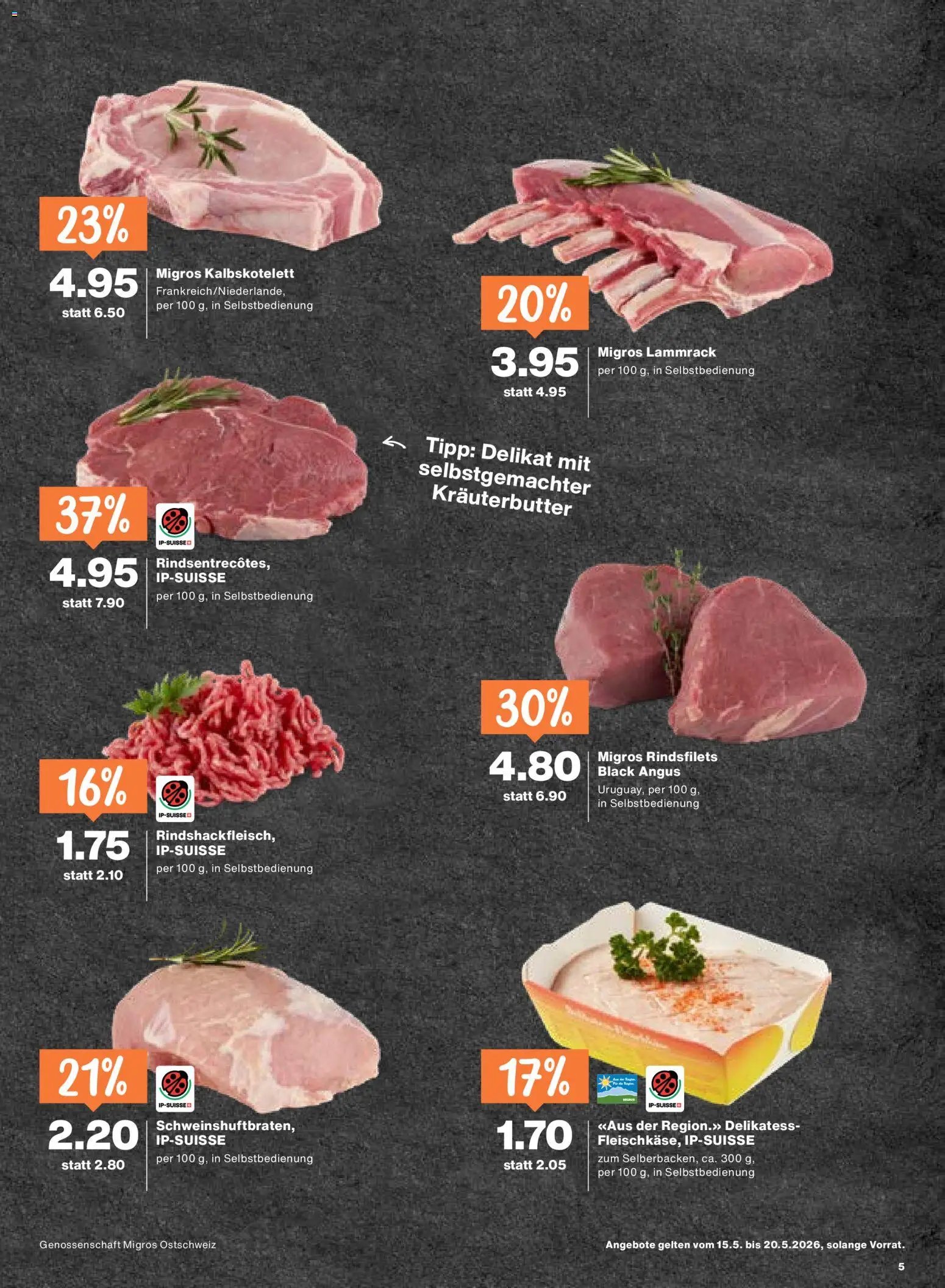 Migros aktionen (2026-05-15 - 2026-05-20) | 5