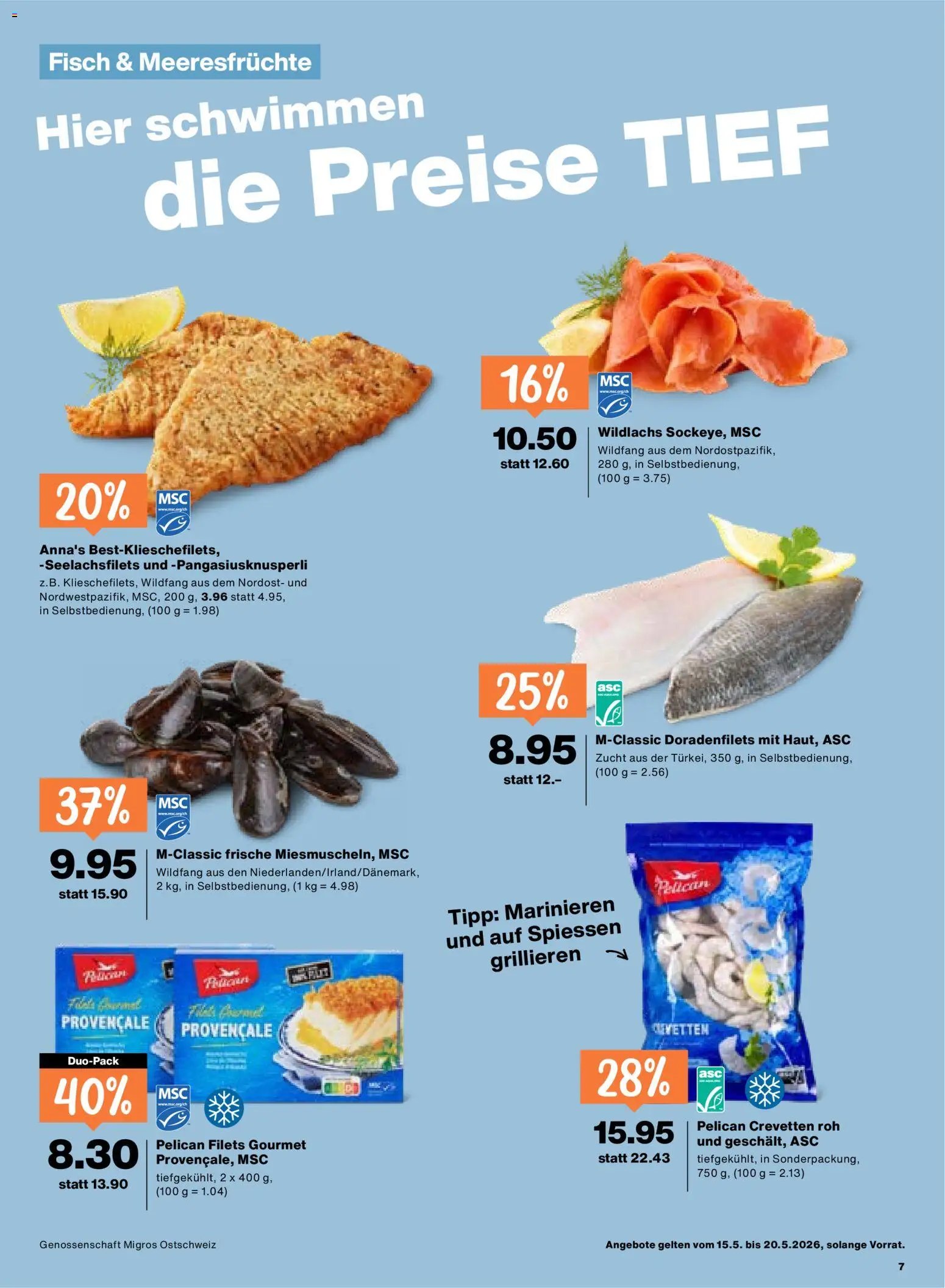 Migros aktionen (2026-05-15 - 2026-05-20) | 7