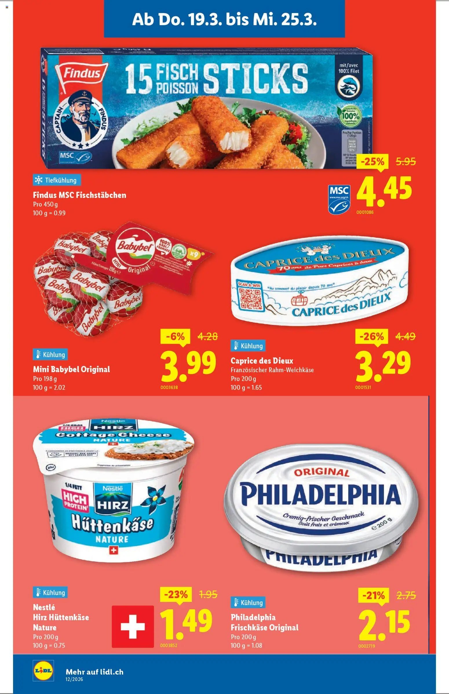 Lidl aktionen Neueröffnung Zürich (2026-03-19 - 2026-03-25) | 2