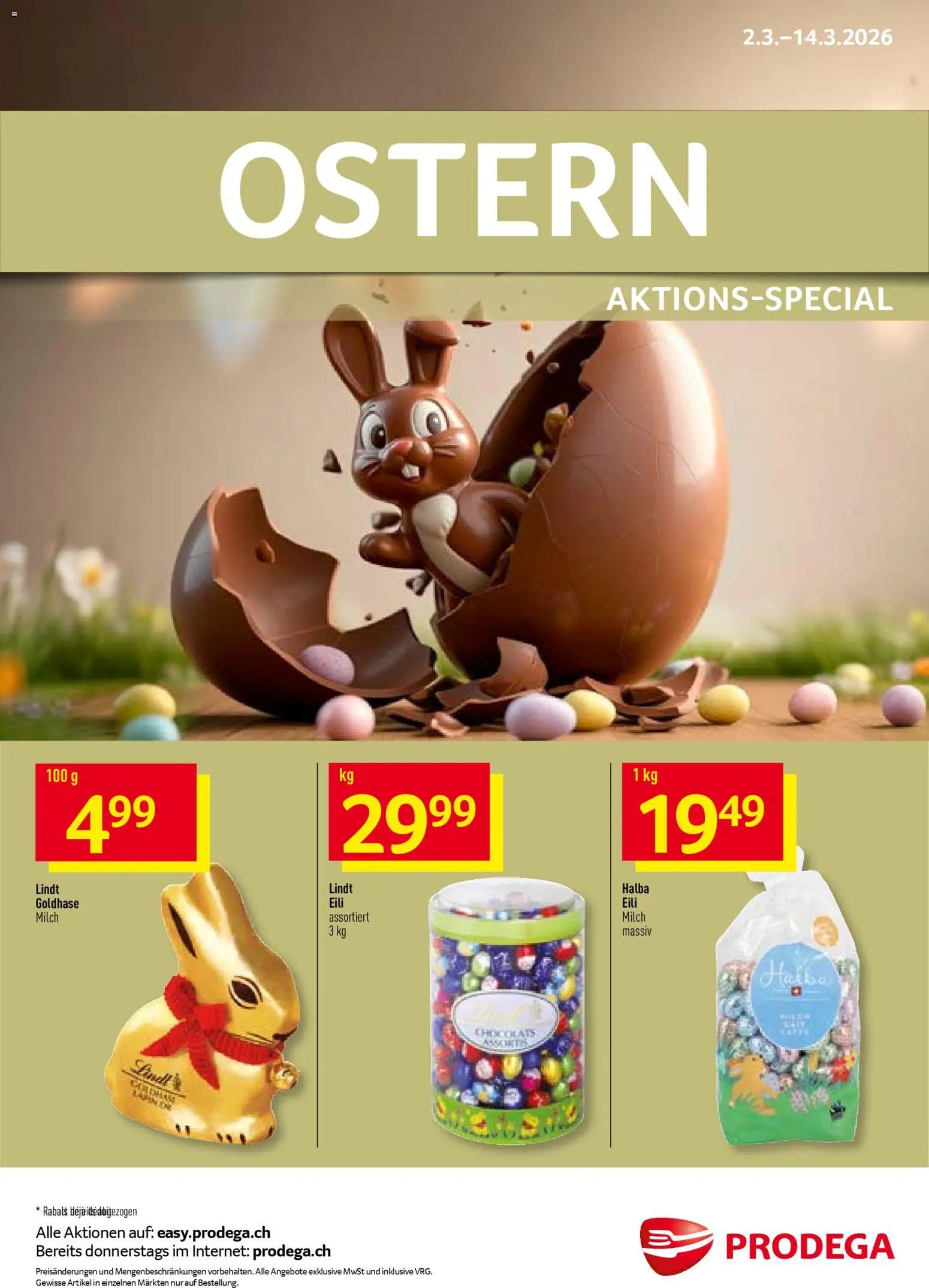 Prodega Aktionen Ostern (2026-03-02 - 2026-03-14)