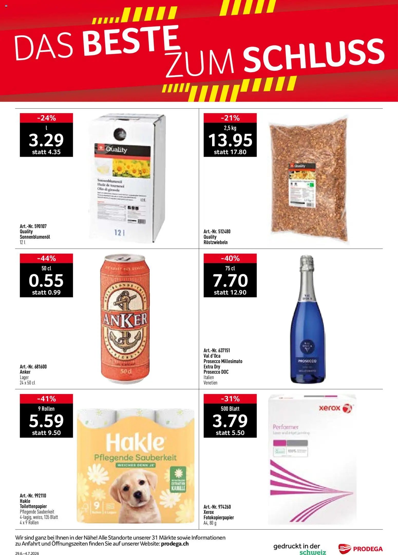 Prodega aktionen