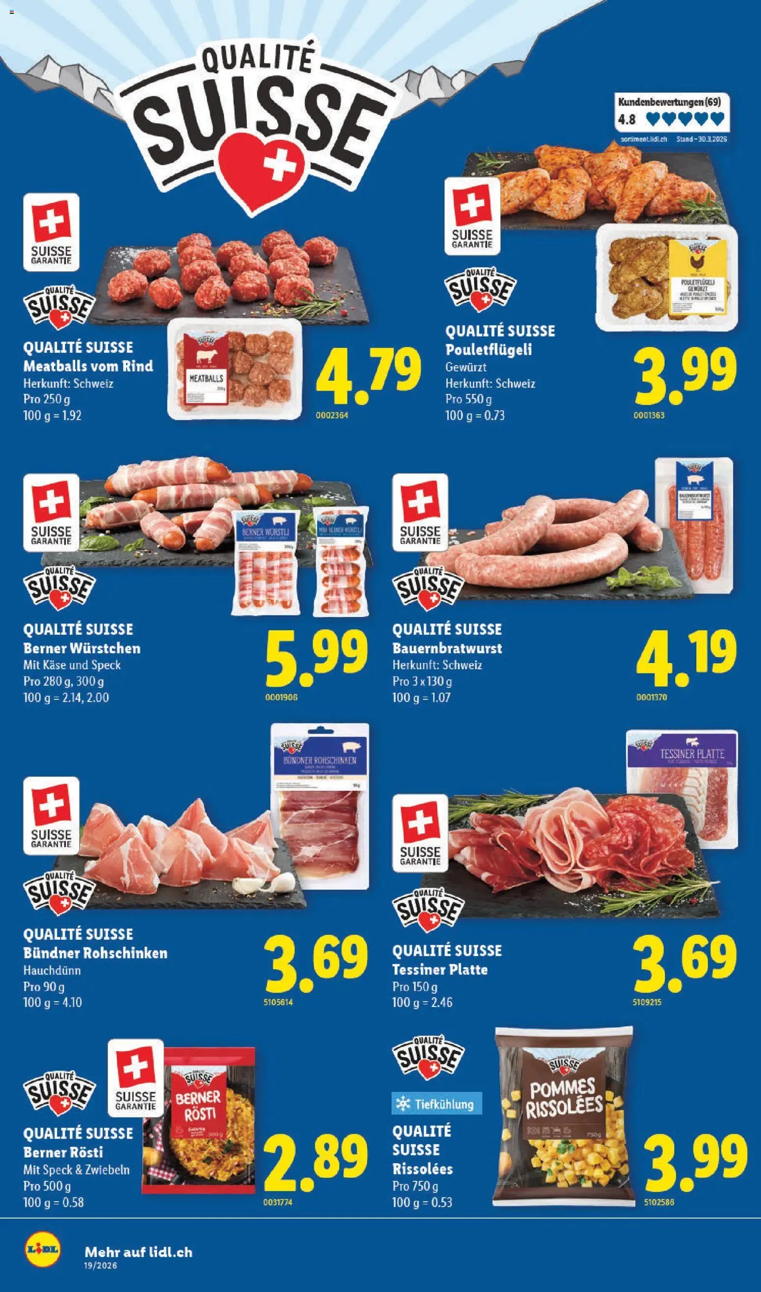 Lidl aktionen Qualité Suisse (2026-05-07 - 2026-05-12)