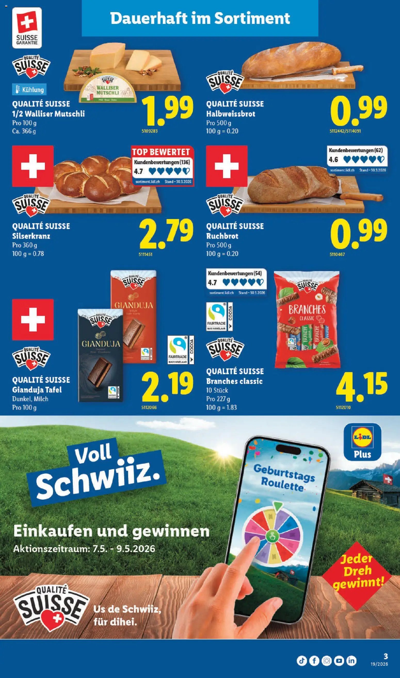 Lidl aktionen Qualité Suisse (2026-05-07 - 2026-05-12)