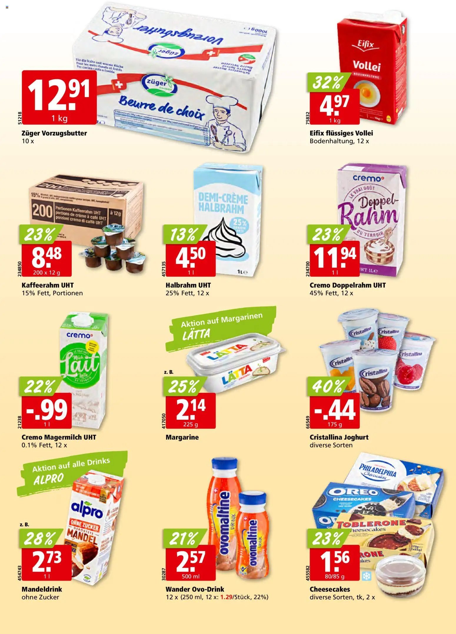 Aligro Aktionen Schlieren, Gossau SG, Frauenfeld, Rapperswil-Jona, Sargans, Bern, Brüttisellen, Pratteln, Emmen, Spreitenbach (2026-01-19 - 2026-01-24) | 14