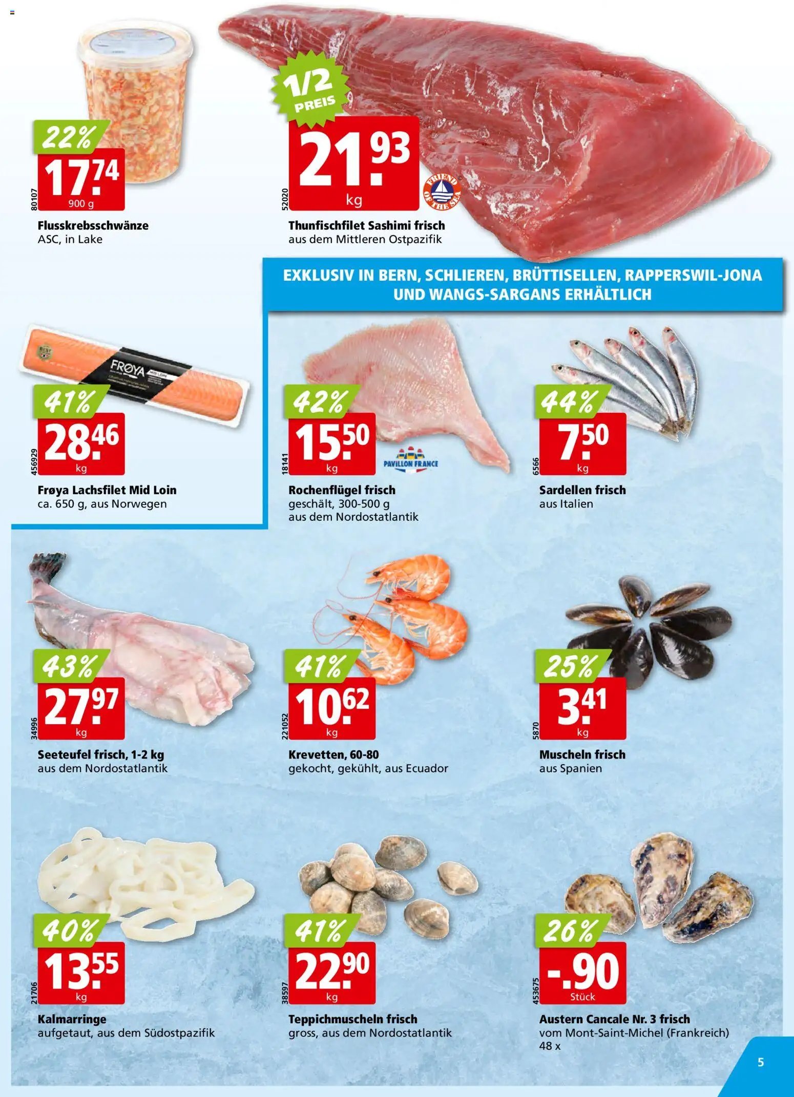 Aligro Aktionen Schlieren, Gossau SG, Frauenfeld, Rapperswil-Jona, Sargans, Bern, Brüttisellen, Pratteln, Emmen, Spreitenbach (2026-01-19 - 2026-01-24) | 5