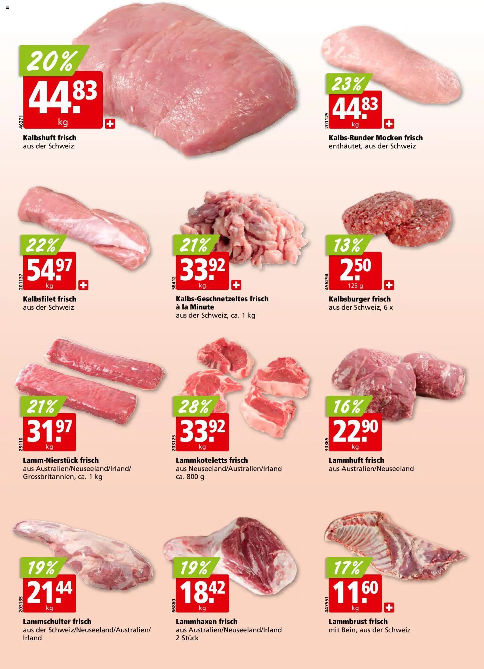 Aligro Aktionen Schlieren, Gossau SG, Frauenfeld, Rapperswil-Jona, Sargans, Bern, Brüttisellen, Pratteln, Emmen, Spreitenbach (2026-01-19 - 2026-01-24) | 8