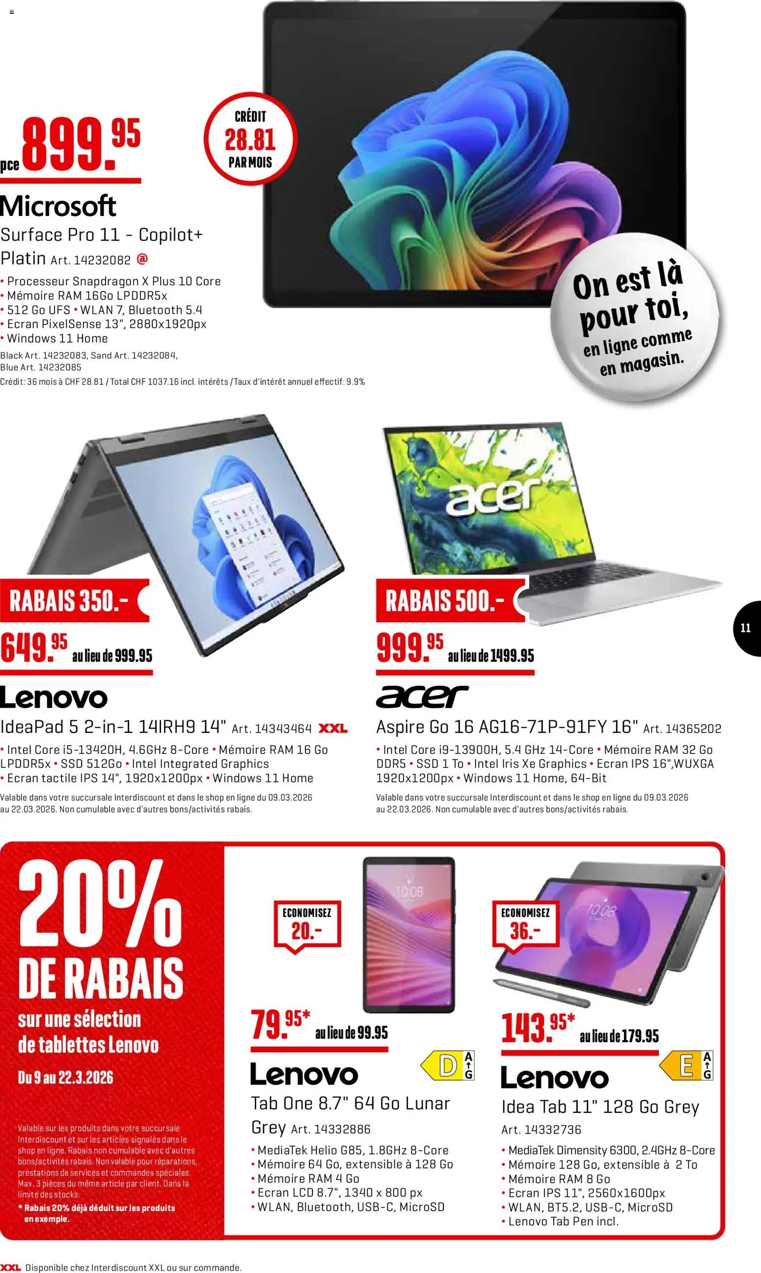 Interdiscount aktionen FR (2026-03-09 - 2026-03-22)