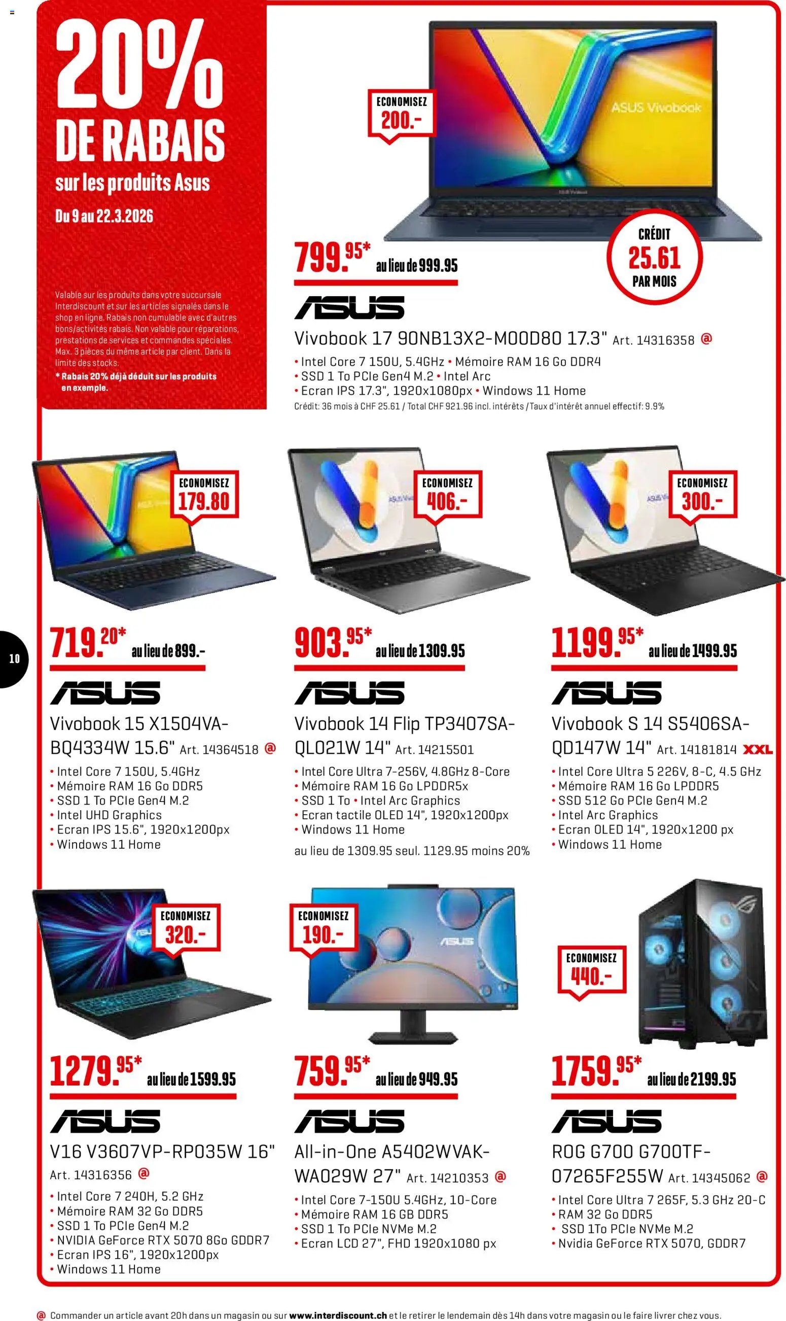 Interdiscount aktionen FR (2026-03-09 - 2026-03-22)