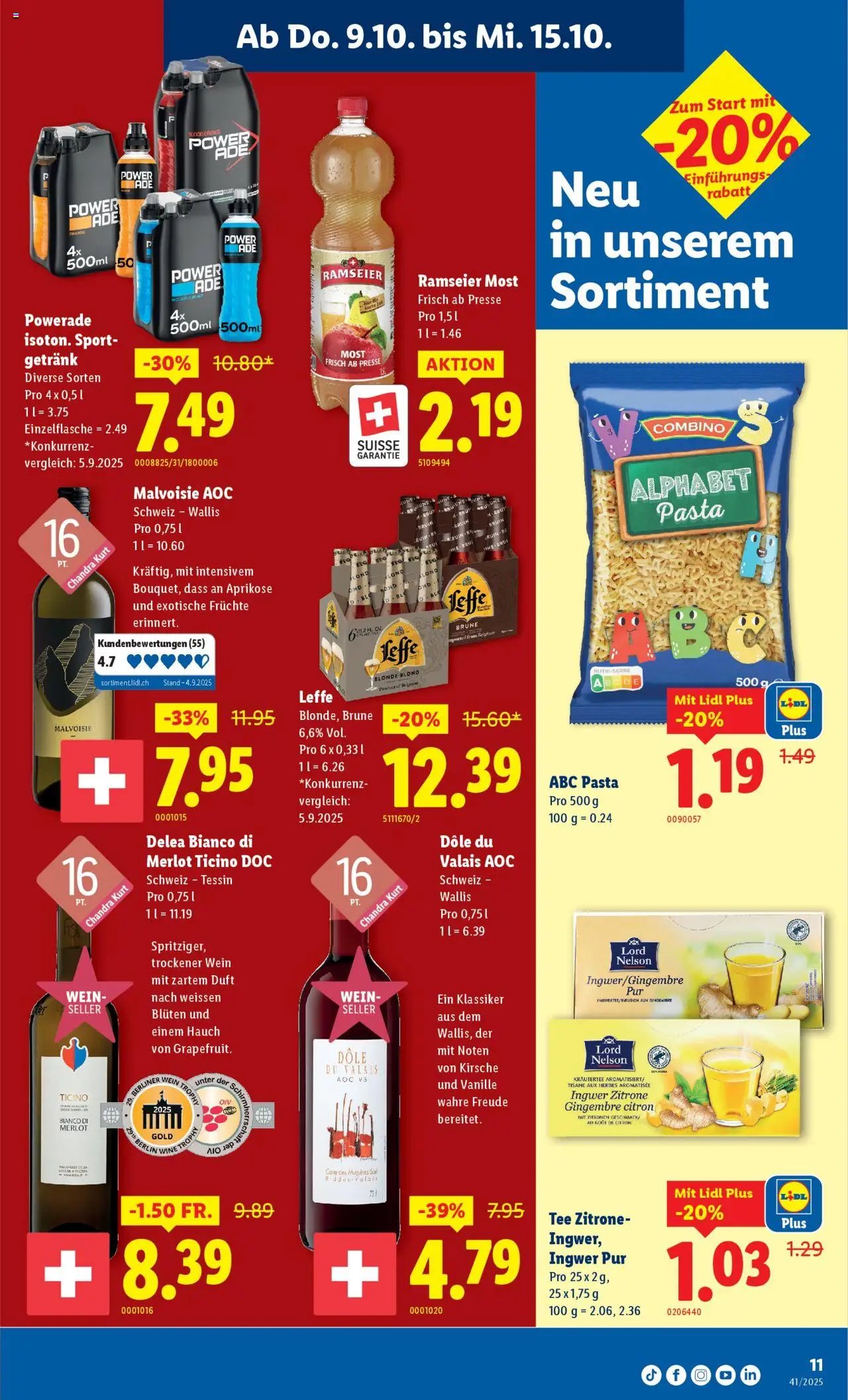 Lidl Aktionen (2025-10-09 - 2025-10-15)