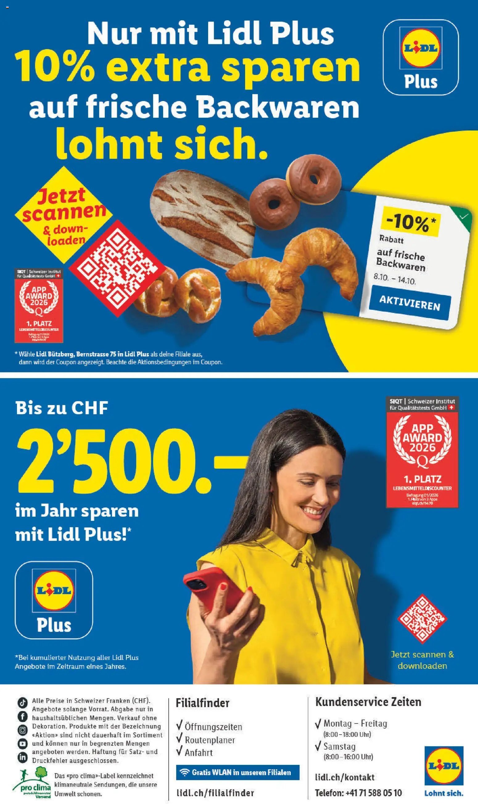 Lidl aktionen Bützberg Neueröffnung