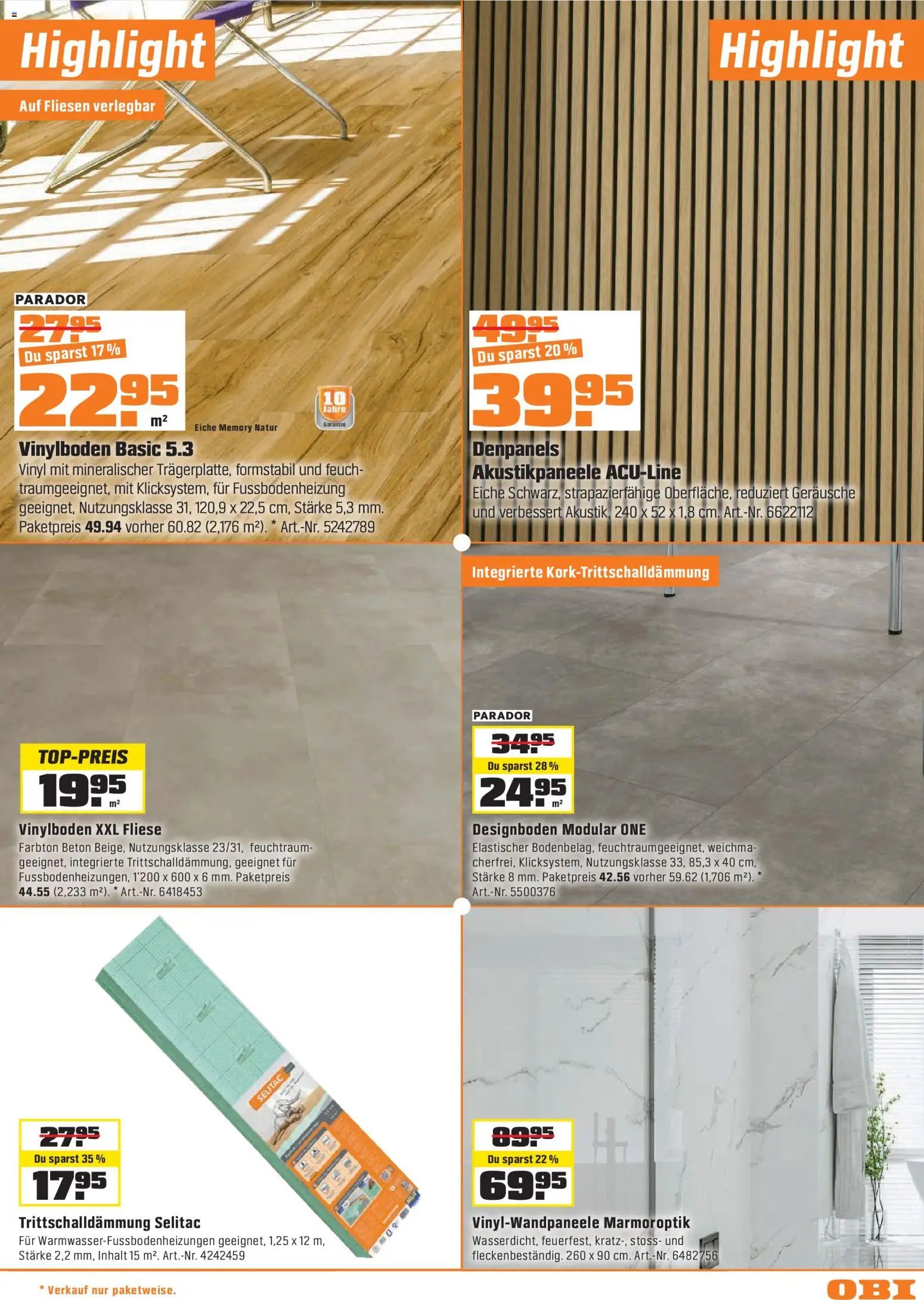 OBI - UNSERE SUPERDEALS!