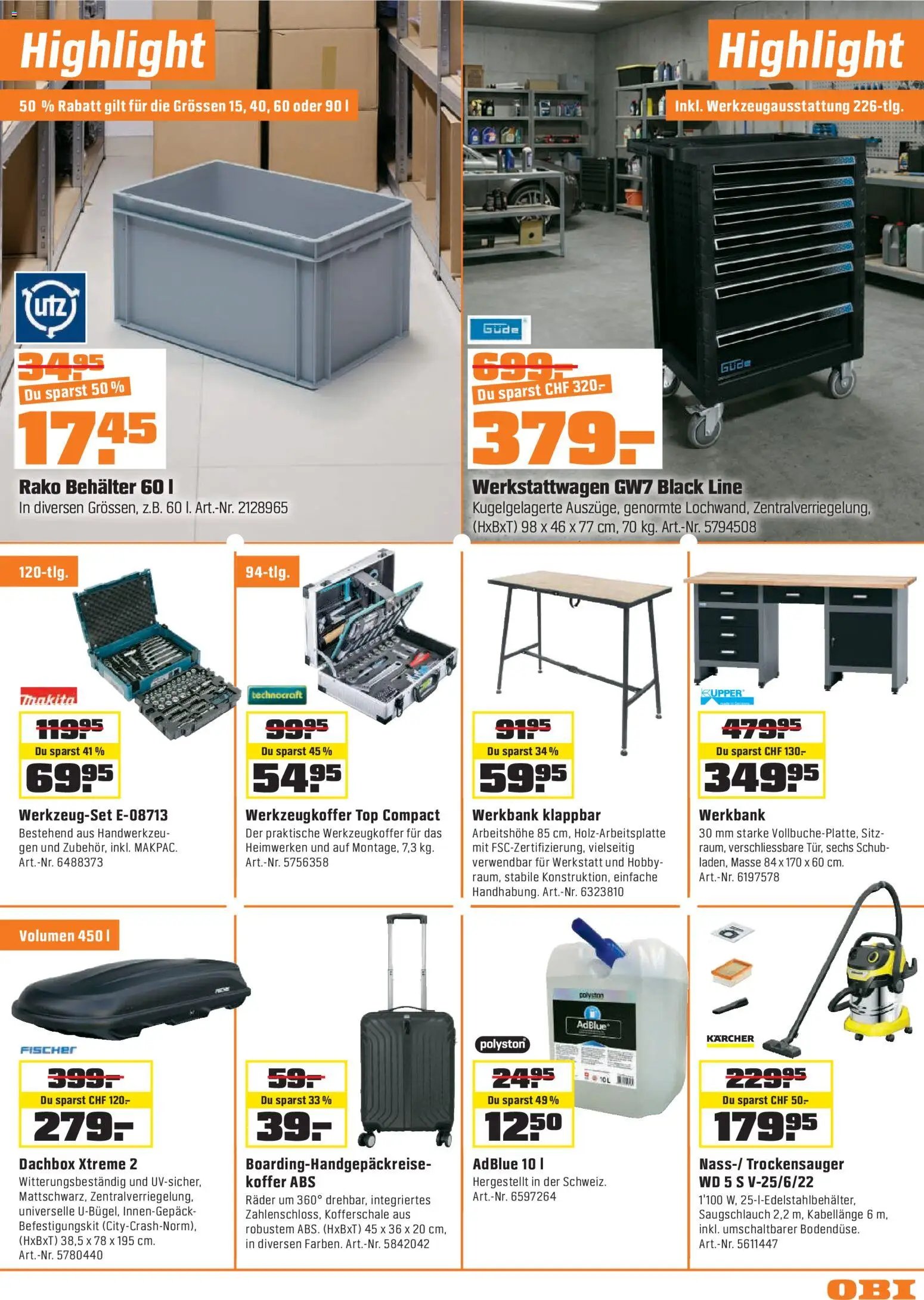 OBI - UNSERE SUPERDEALS!