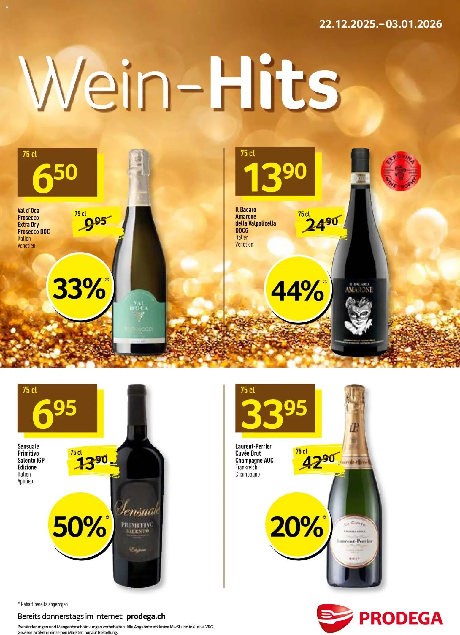 Prodega Aktionen Wein-Hits (2025-12-22 - 2026-01-03) | 1