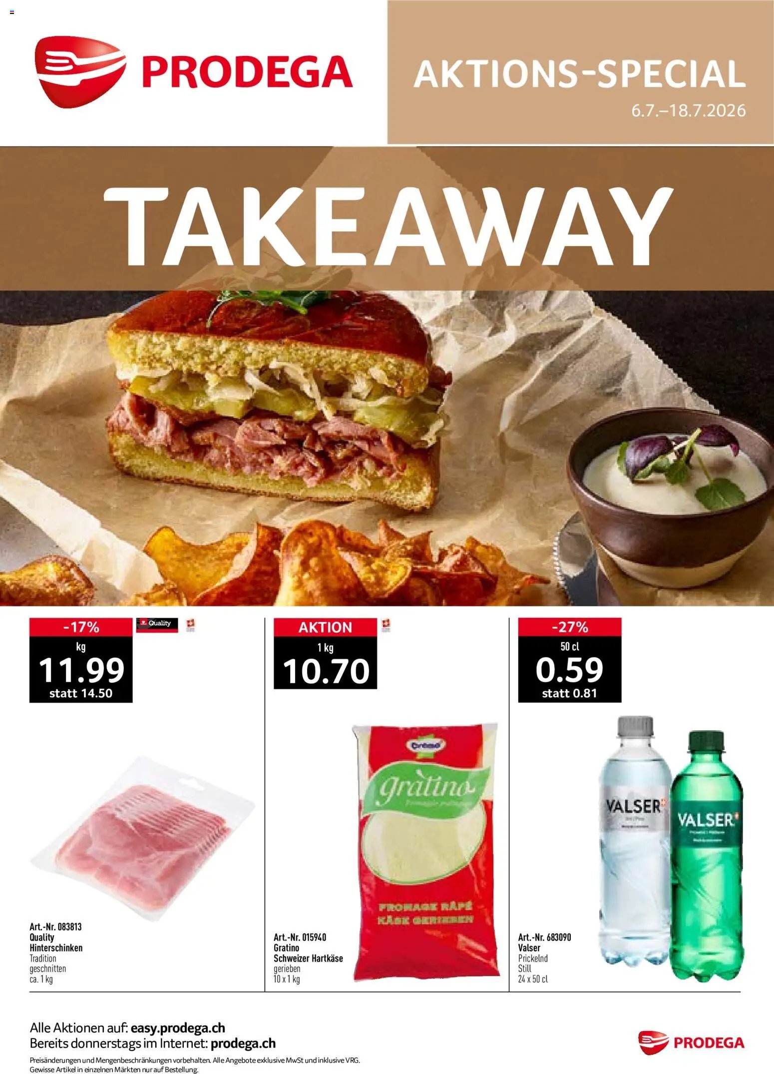 Prodega Aktionen Take Away