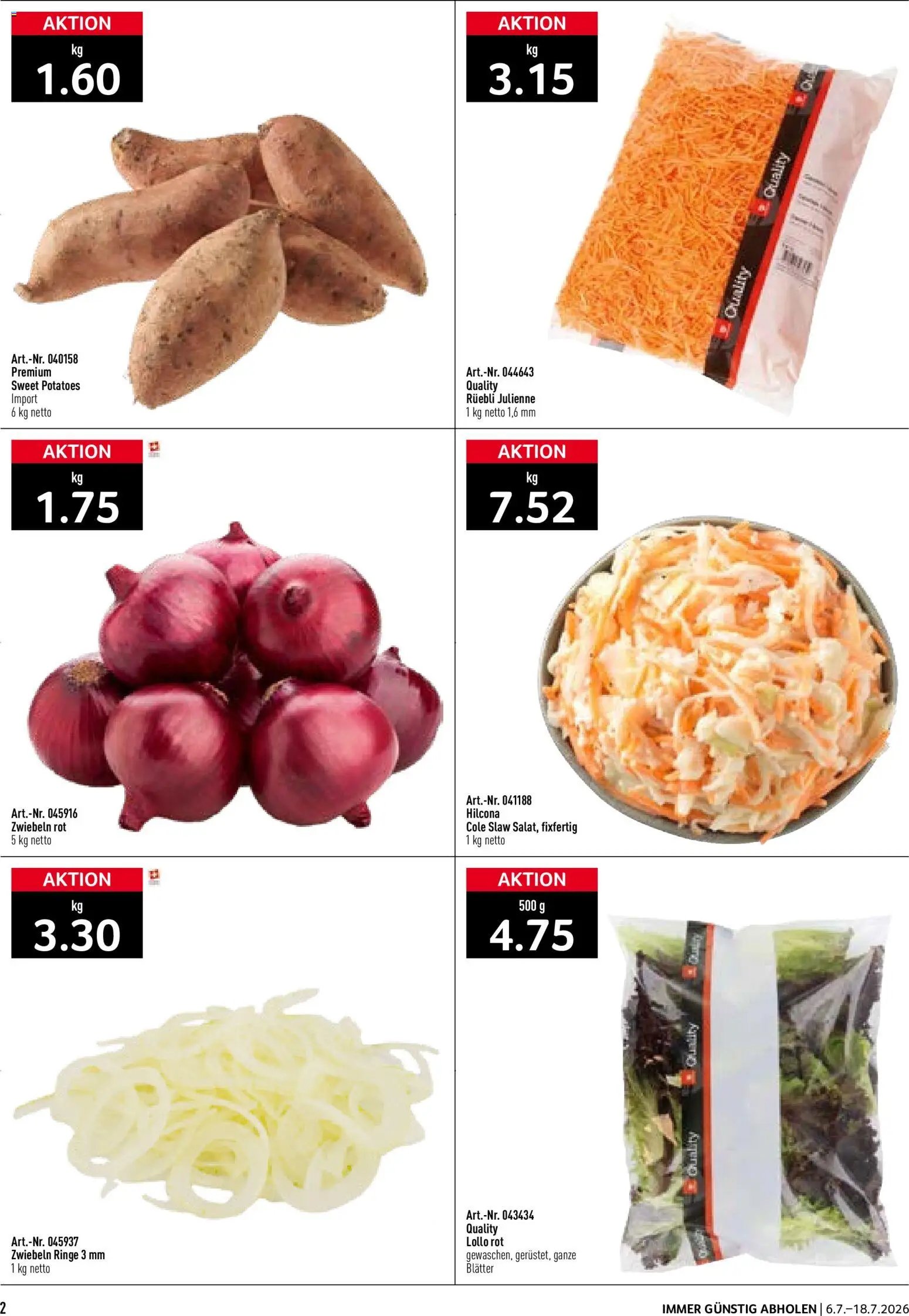 Prodega Aktionen Take Away