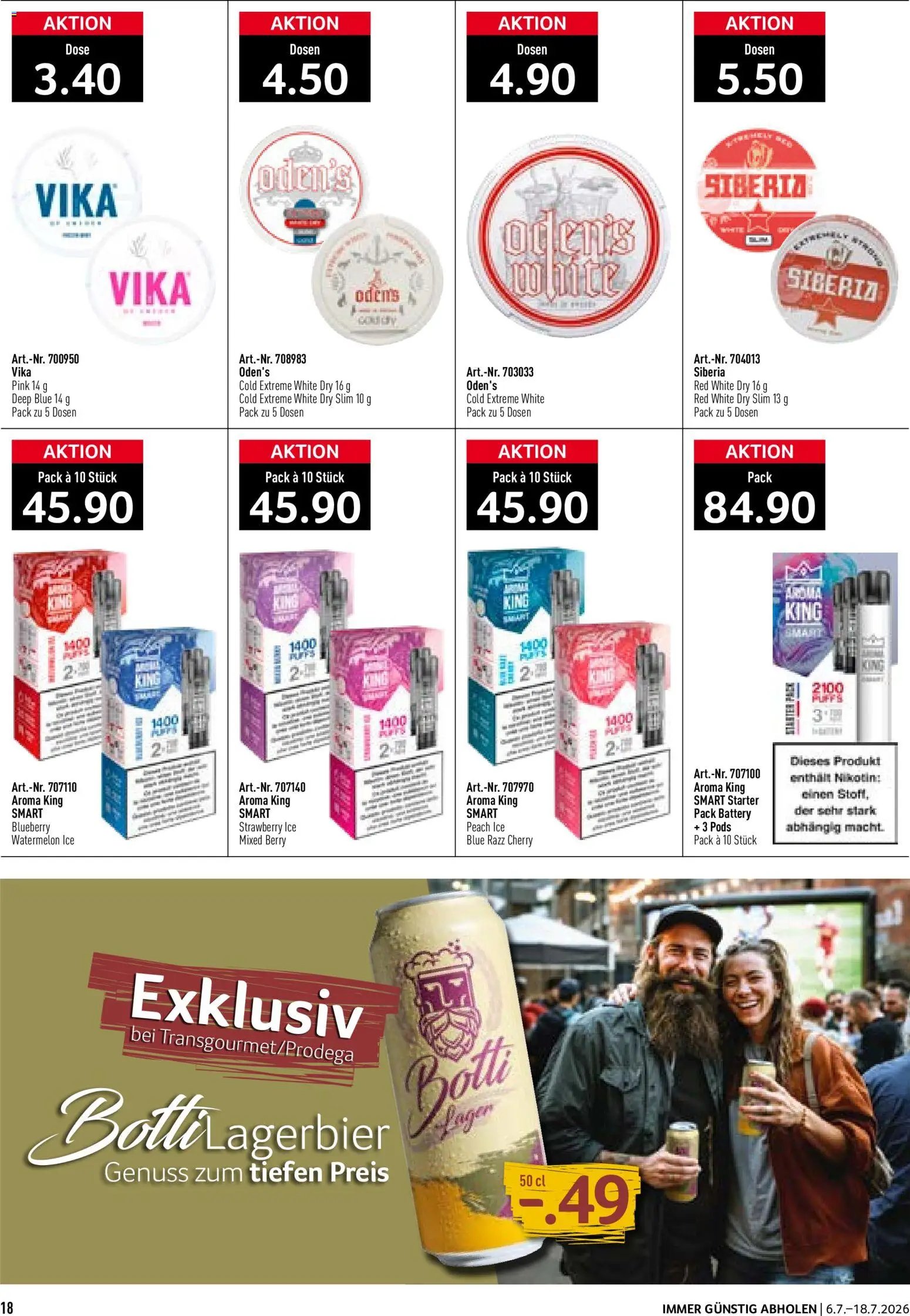 Prodega Aktionen Take Away