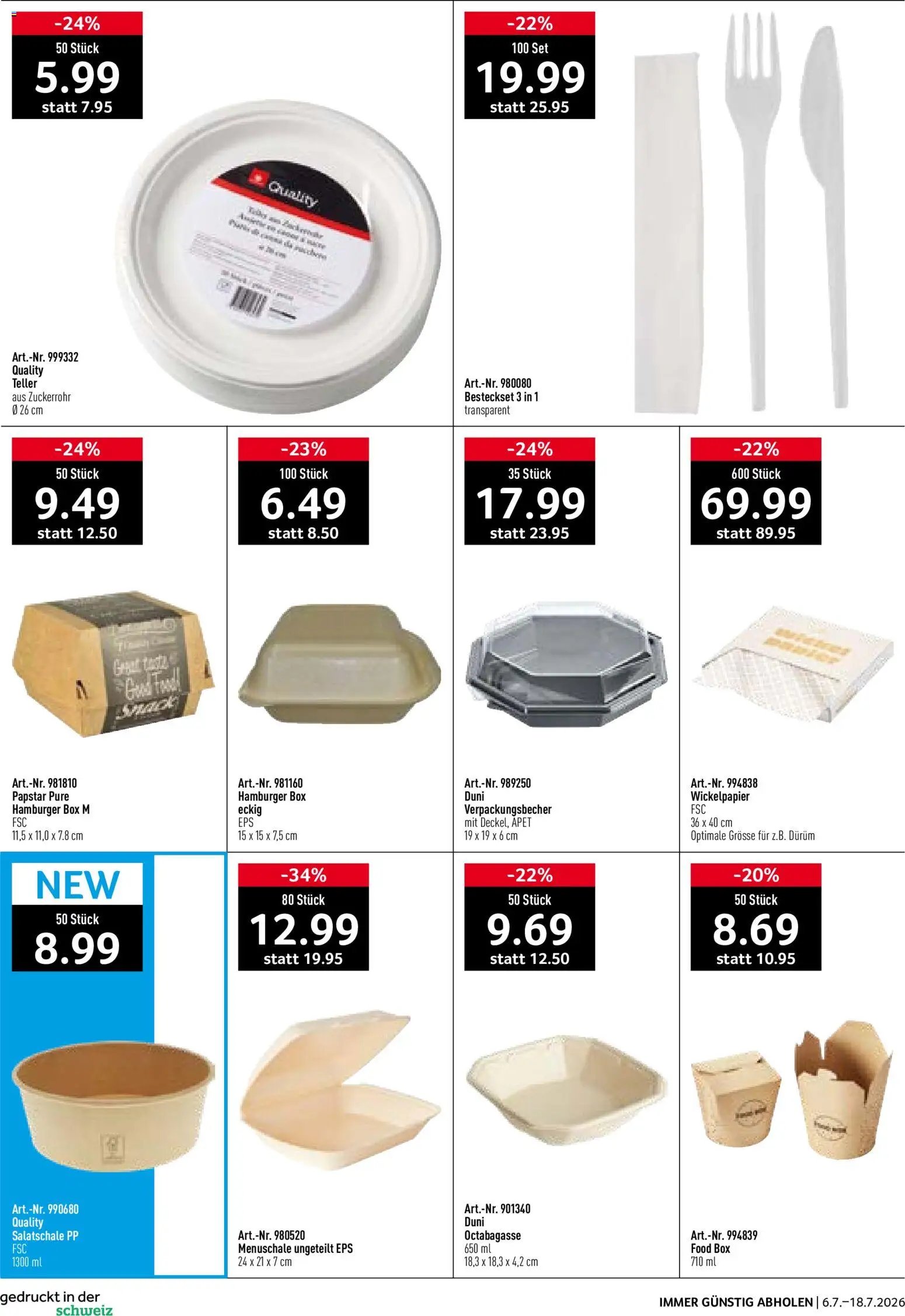 Prodega Aktionen Take Away