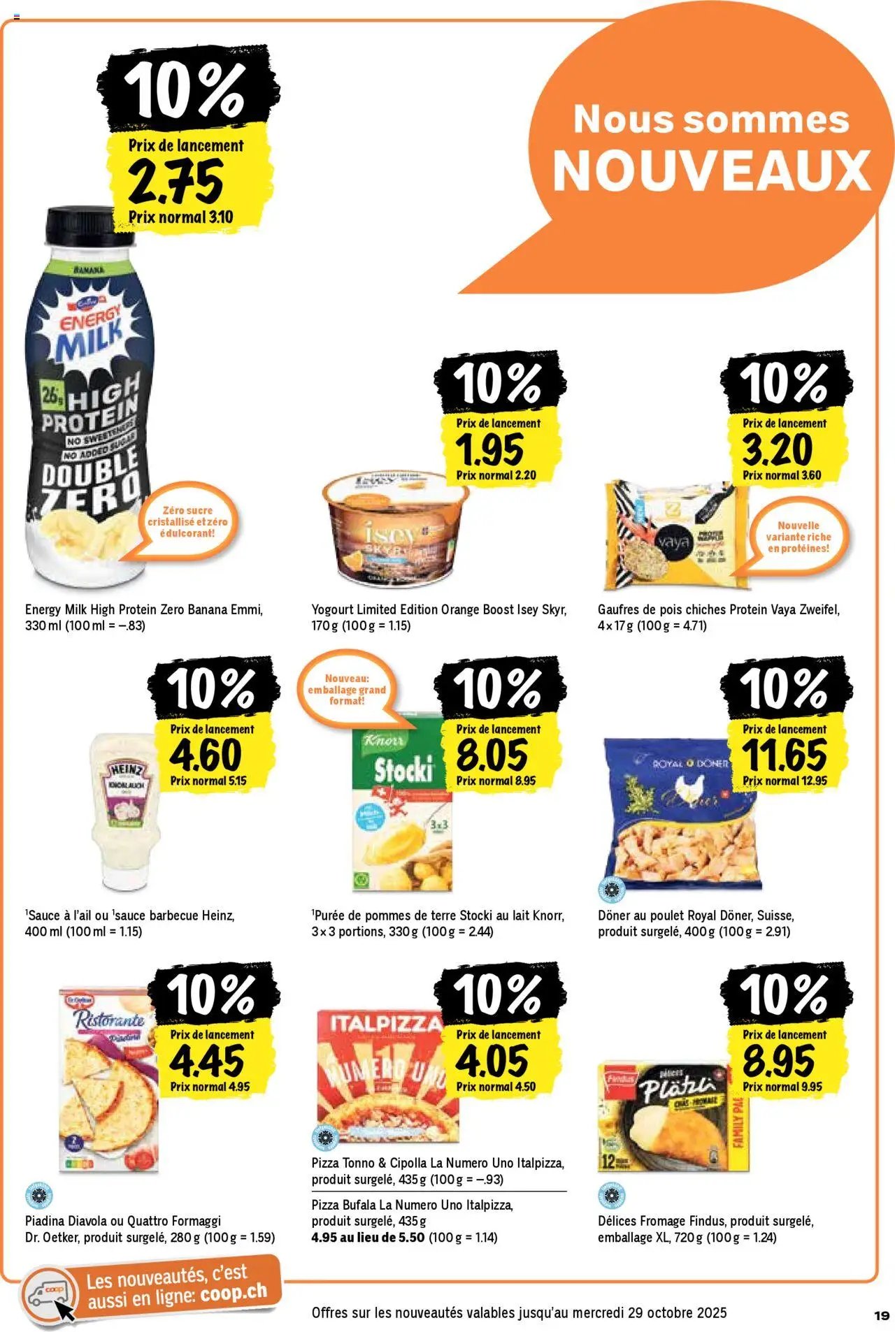 Coop - Les actions de la semaine (2025-10-16 - 2025-10-22)