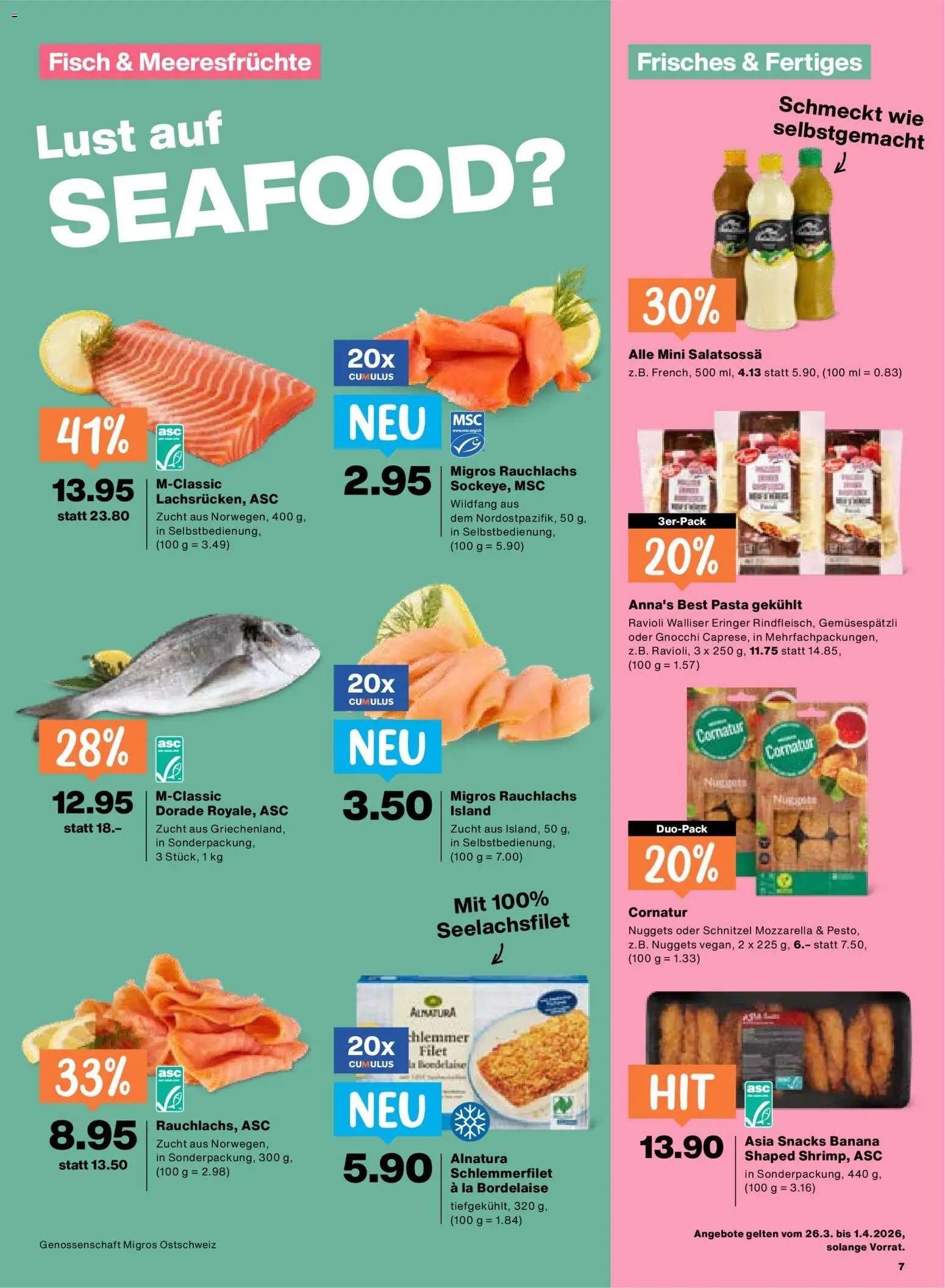 Migros aktionen (2026-03-26 - 2026-04-01)