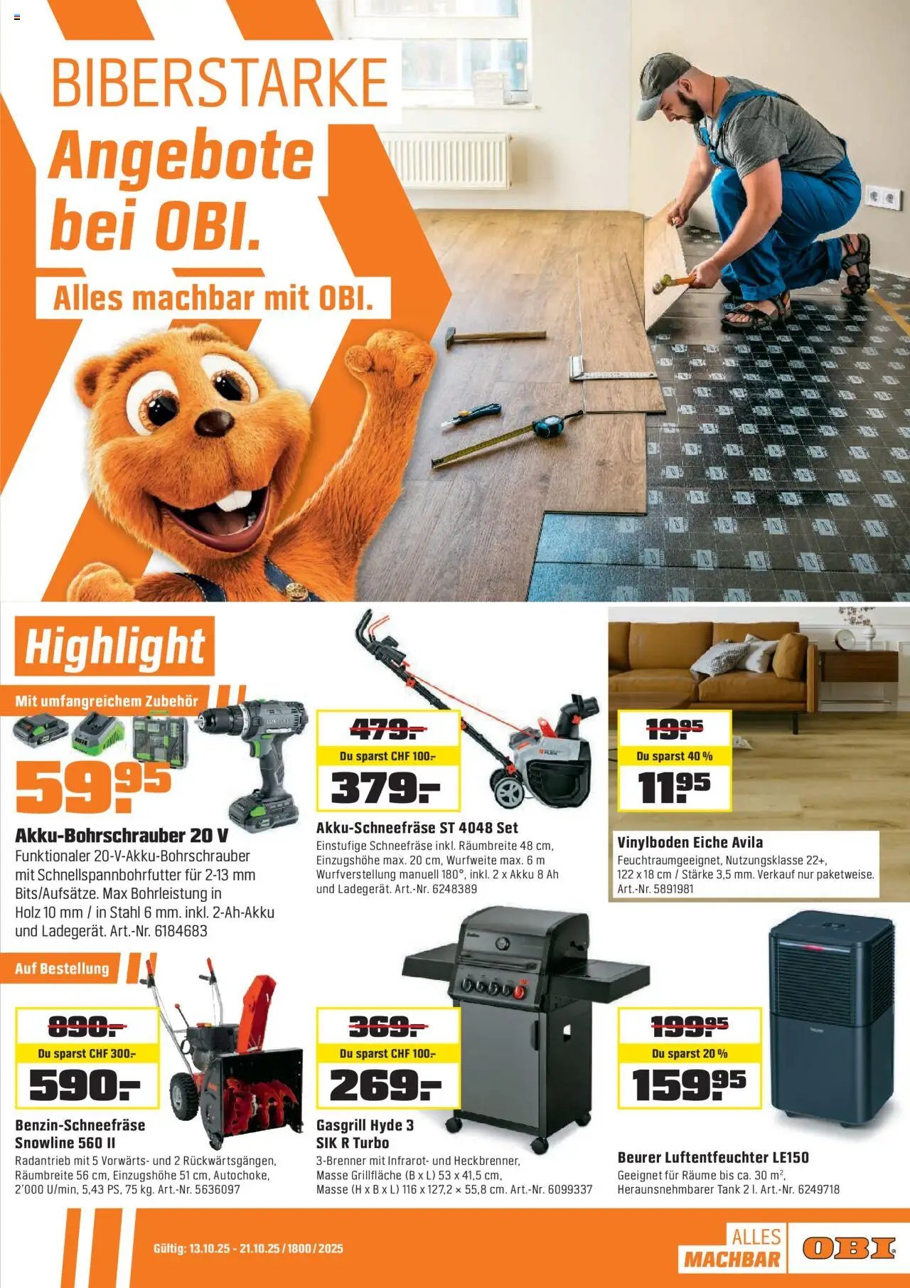 OBI Aktionen (2025-10-13 - 2025-10-21) | 1