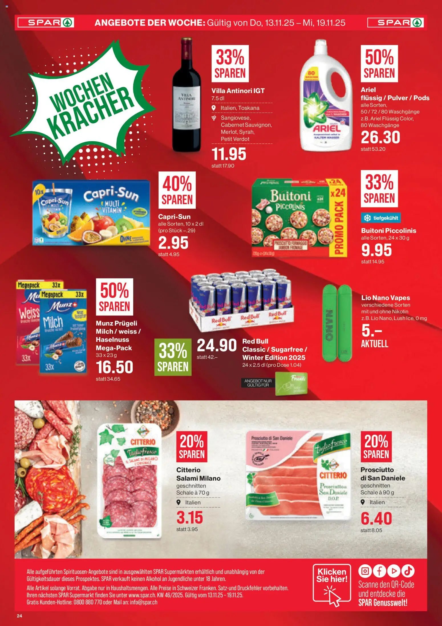 SPAR Aktionen (2025-11-13 - 2025-11-19)