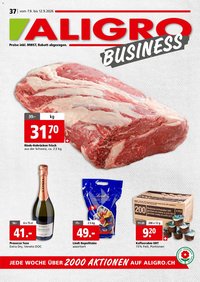Aligro aktionen Business Schlieren, Gossau SG, Frauenfeld, Rapperswil-Jona, Sargans, Bern
