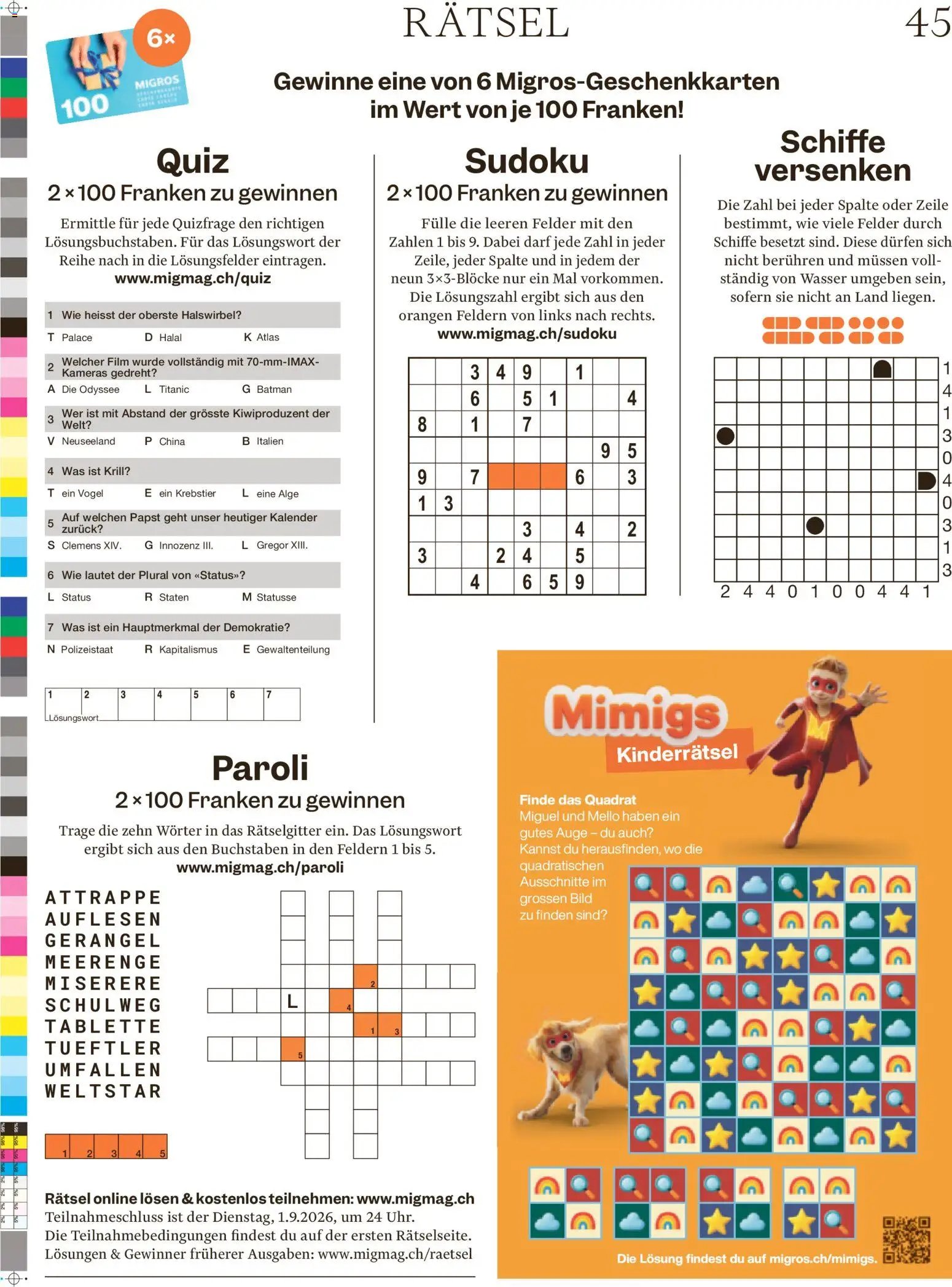 Migros aktionen Magazin