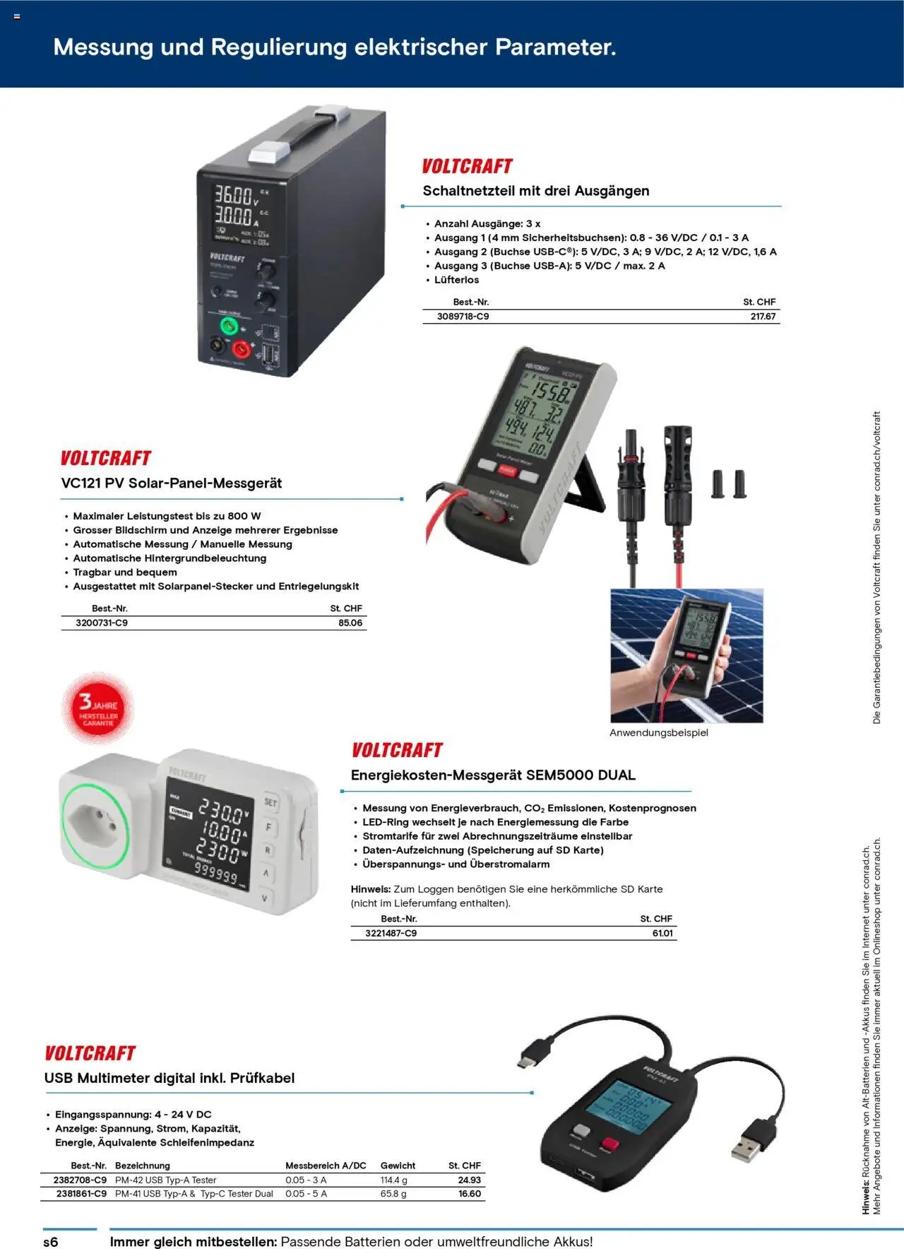 Conrad Katalog ungeplanter Bedarf (2025-05-14 - 2025-12-31) | 6