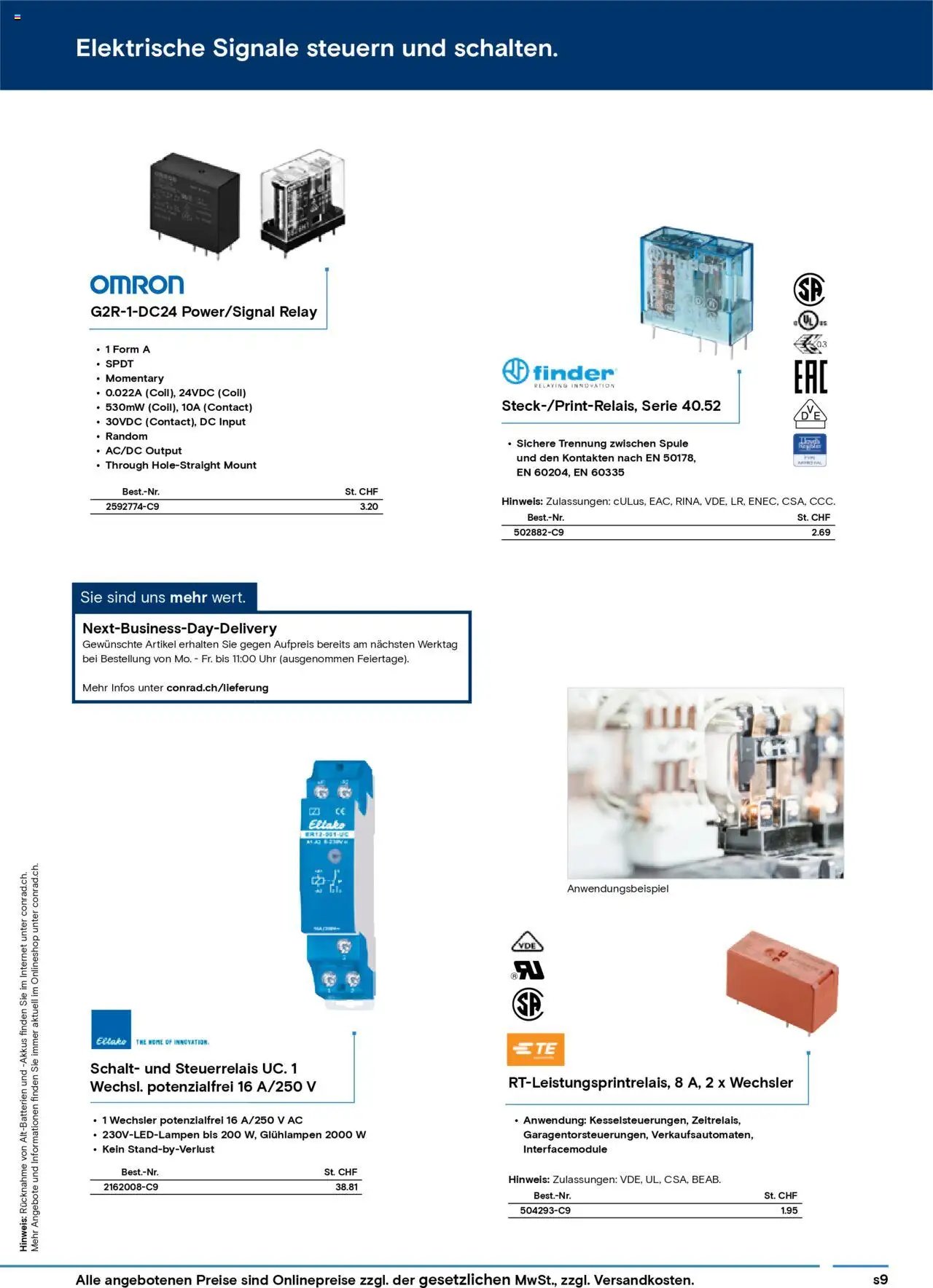 Conrad Katalog ungeplanter Bedarf (2025-05-14 - 2025-12-31) | 9