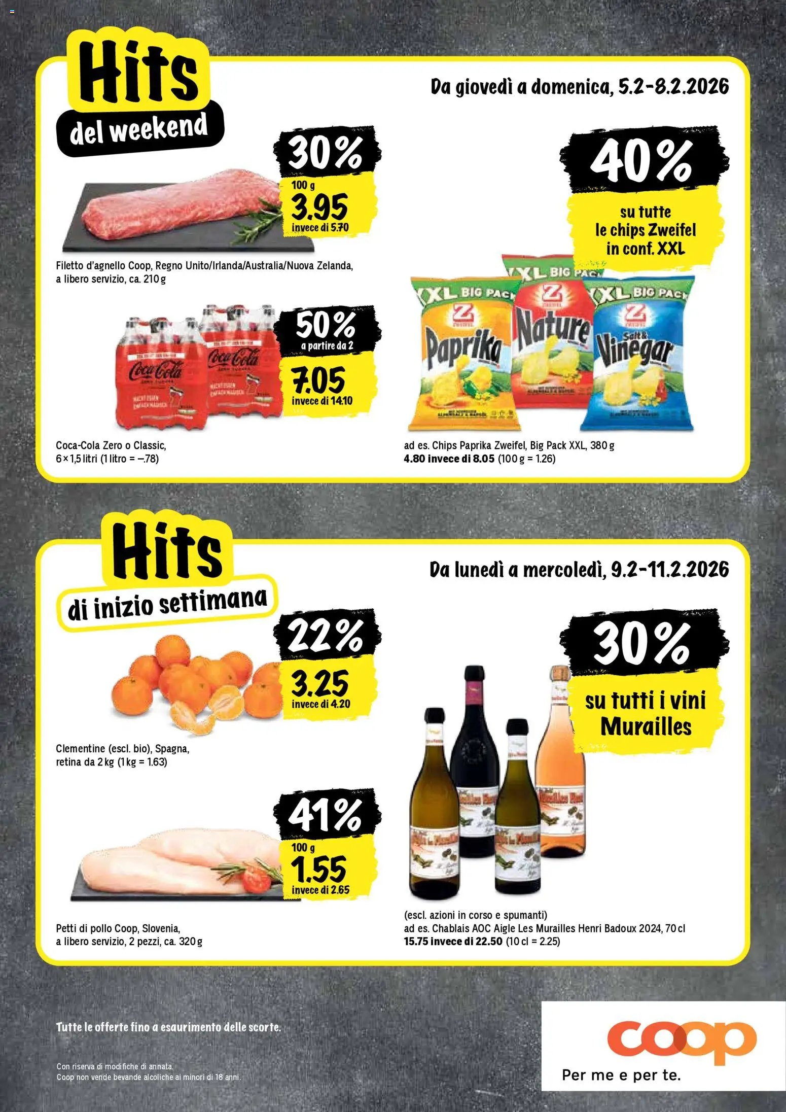 Coop - Una settimana di azioni (2026-02-05 - 2026-02-11)