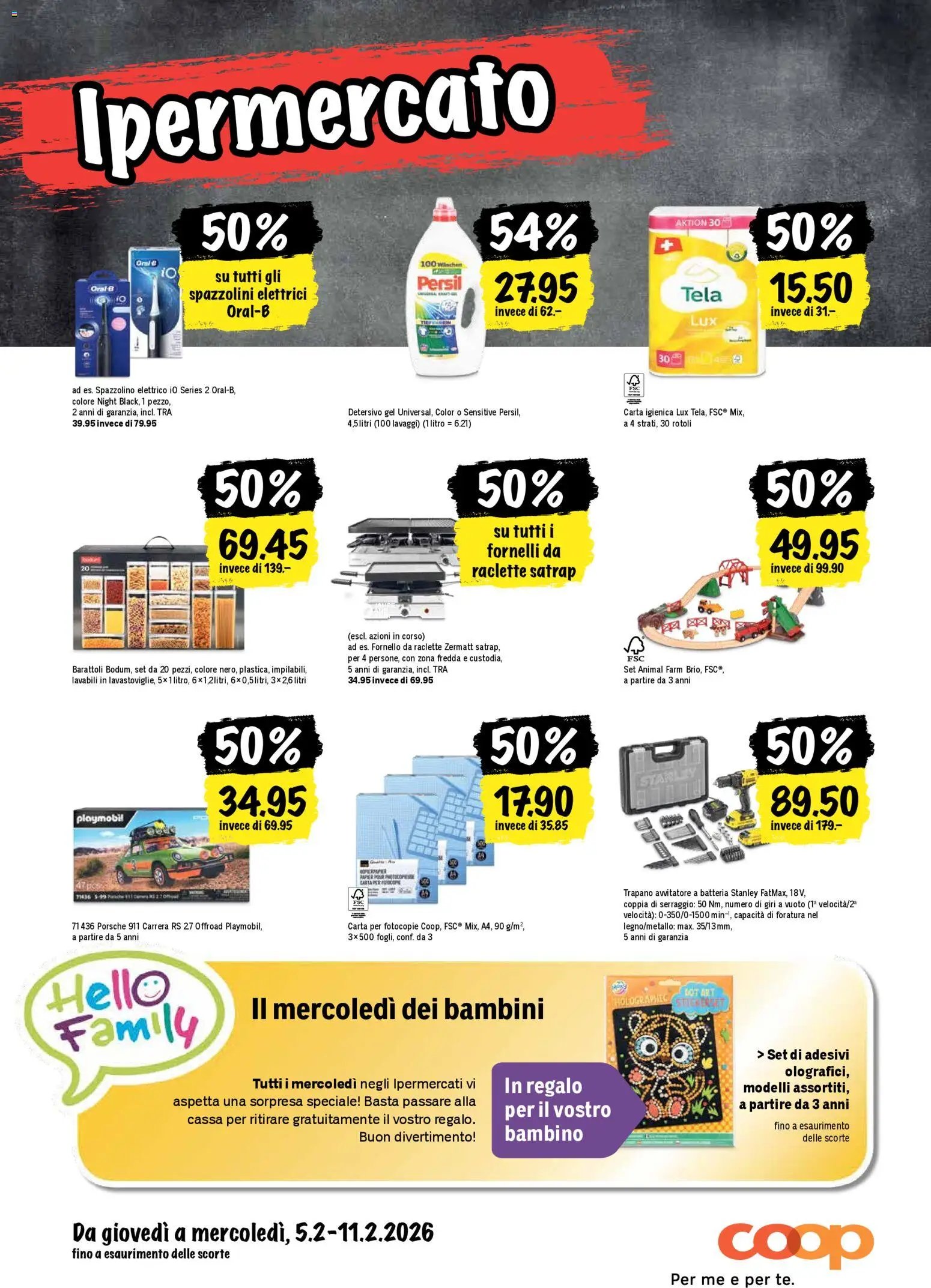 Coop - Una settimana di azioni (2026-02-05 - 2026-02-11)