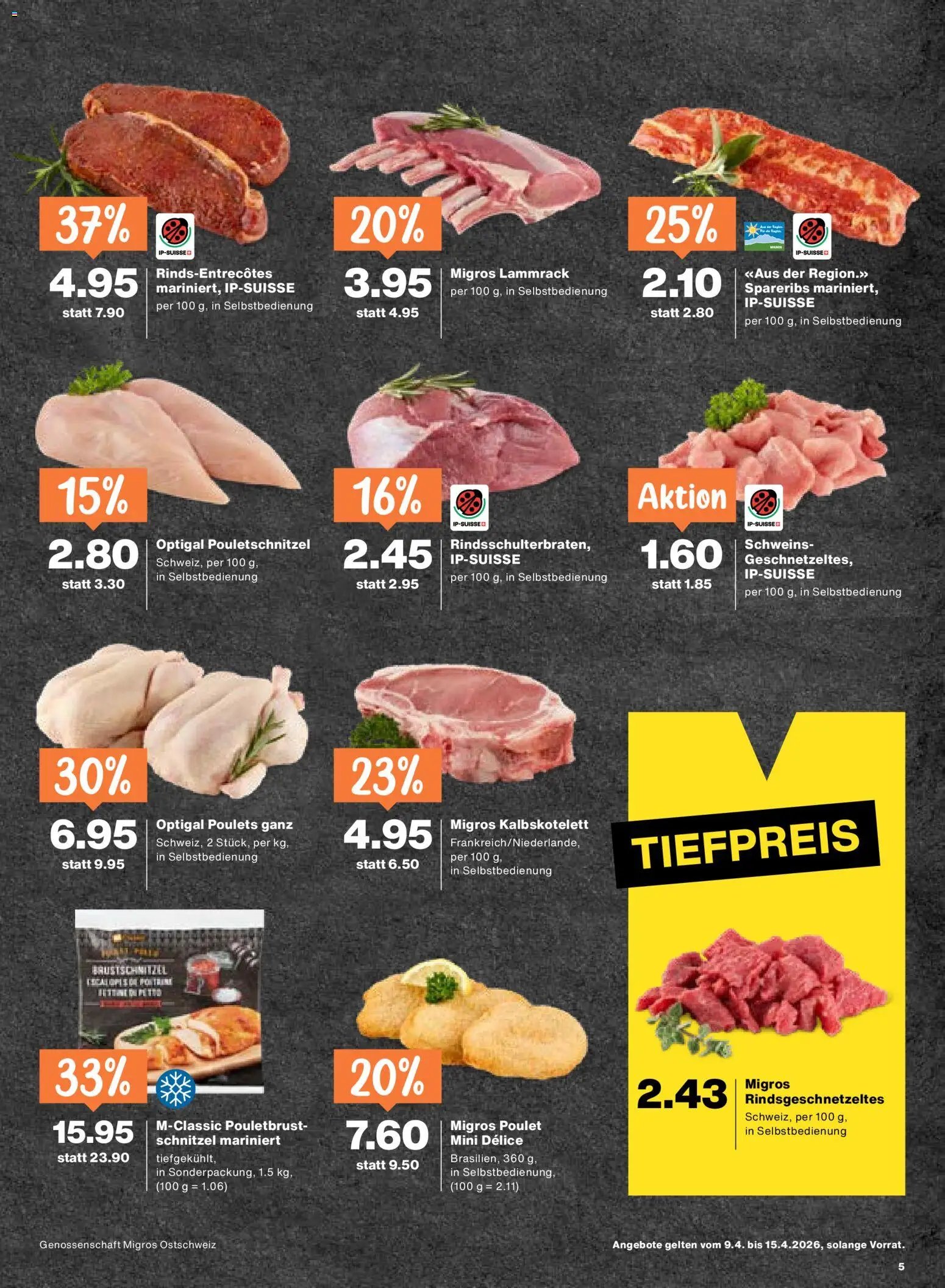 Migros aktionen (2026-04-09 - 2026-04-15)