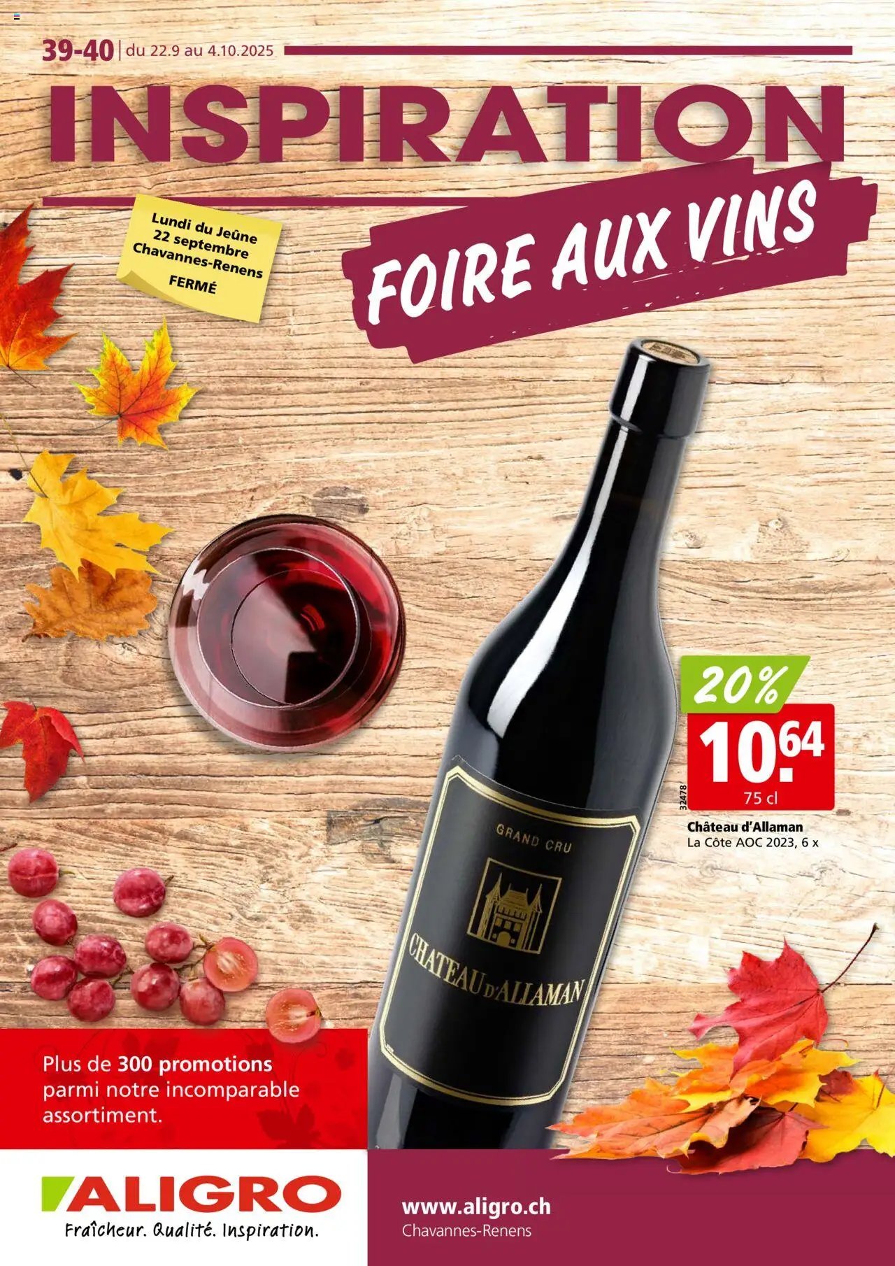 Aligro Aktionen Weinmesse FR (2025-09-22 - 2025-10-04) | 1