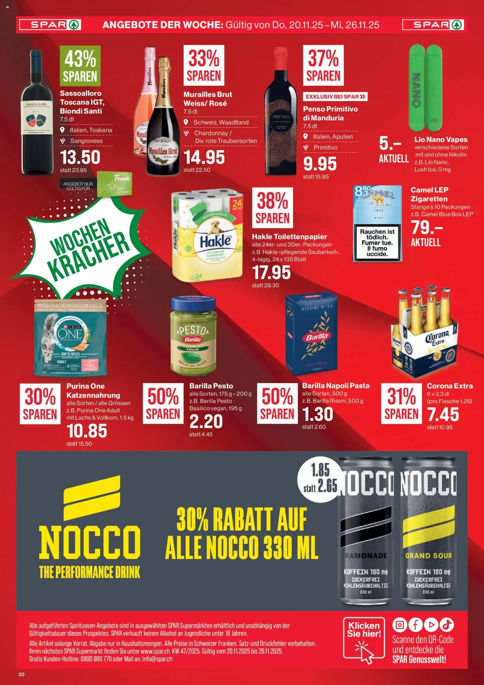 SPAR Aktionen (2025-11-20 - 2025-11-26) | 20