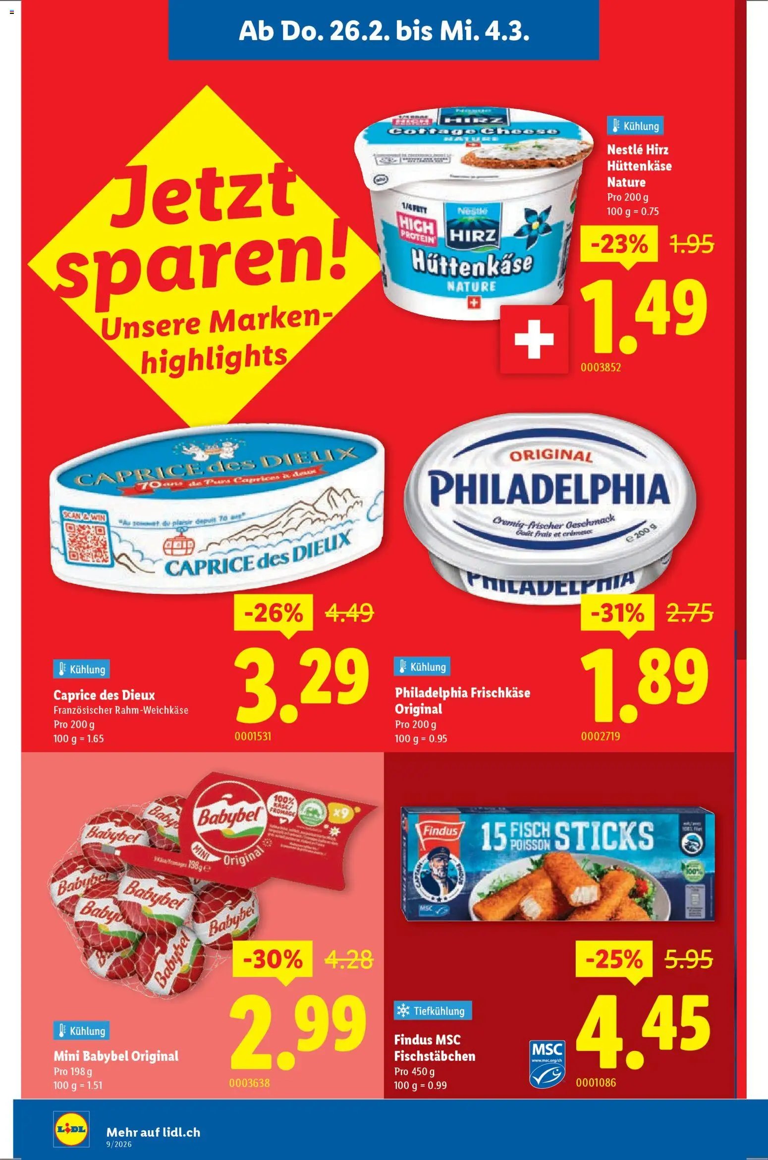 Lidl Aktionen Neueröffnung Olten (2026-02-26 - 2026-03-04)