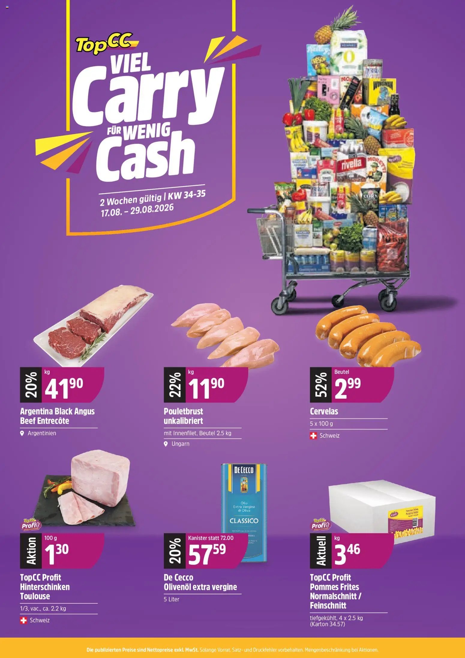 TopCC aktionen Viel Carry Wenig Cash