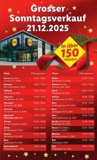 Lidl Aktionen Grosser Sonntagsverkauf (2025-12-21 - 2025-12-21)