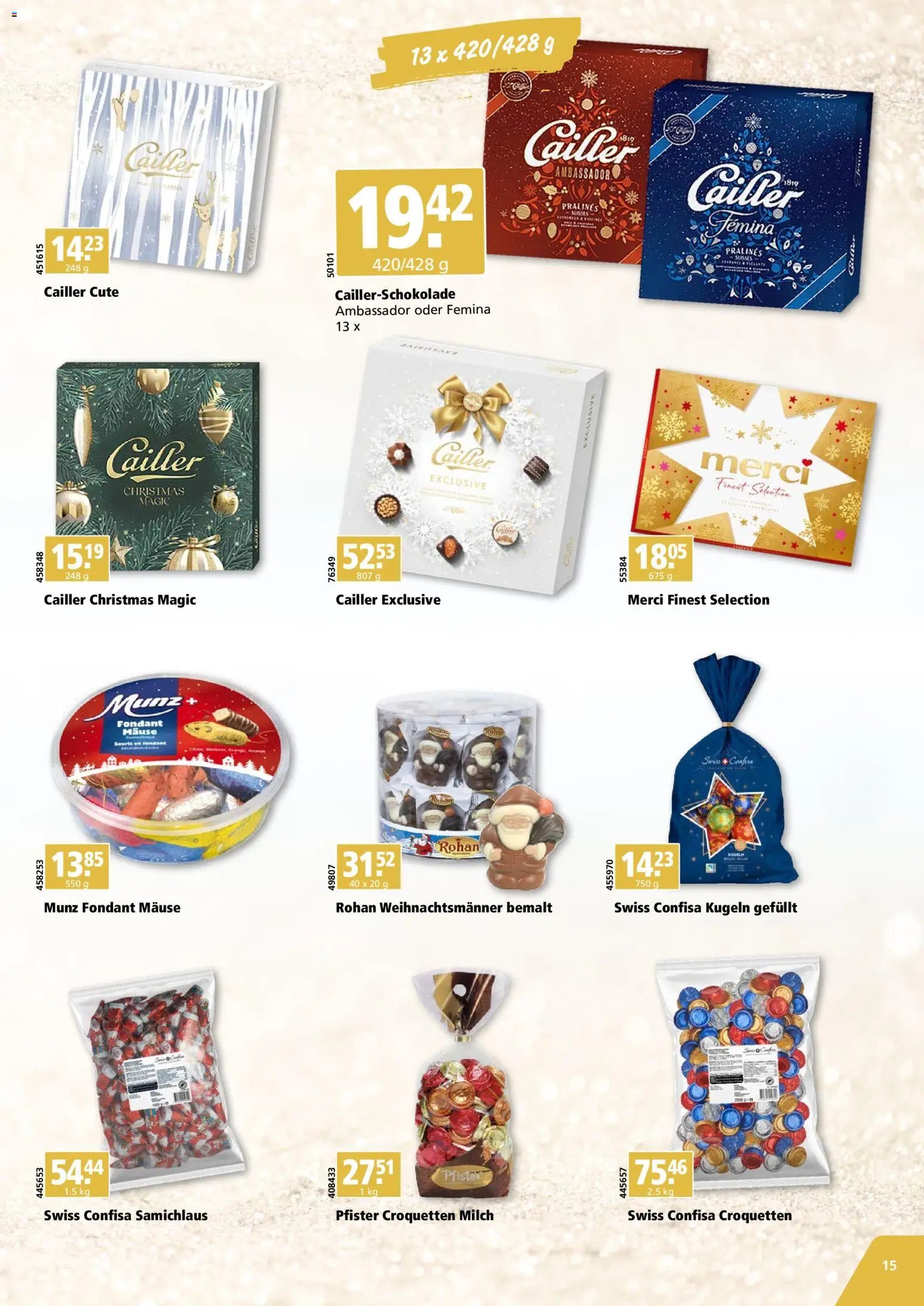 Aligro Aktionen Geschenke Chavannes, Matran, Genf, Sitten (2025-11-03 - 2025-11-15) | 15