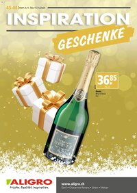 Aligro Aktionen Geschenke Chavannes, Matran, Genf, Sitten (2025-11-03 - 2025-11-15)
