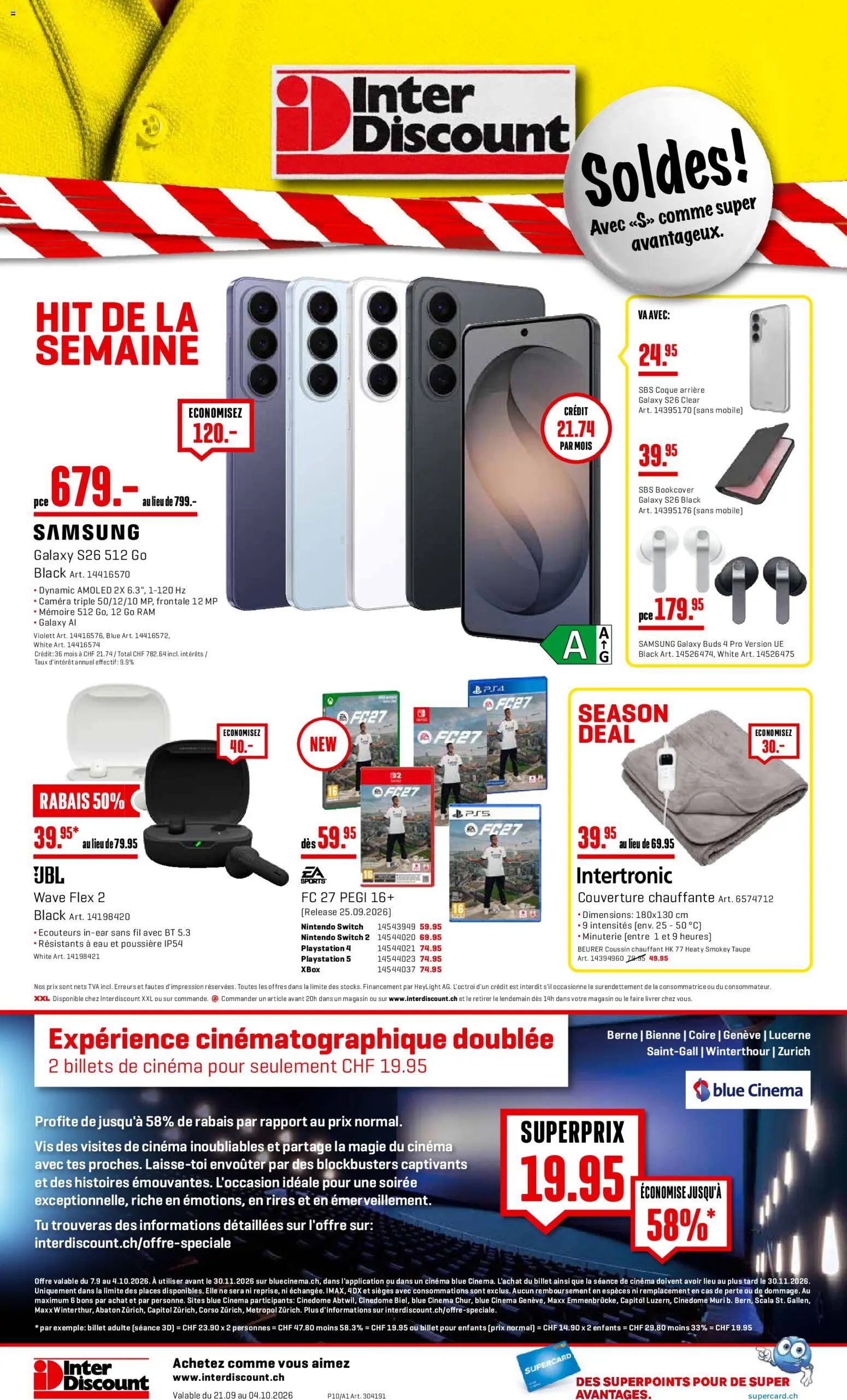 Interdiscount aktionen FR