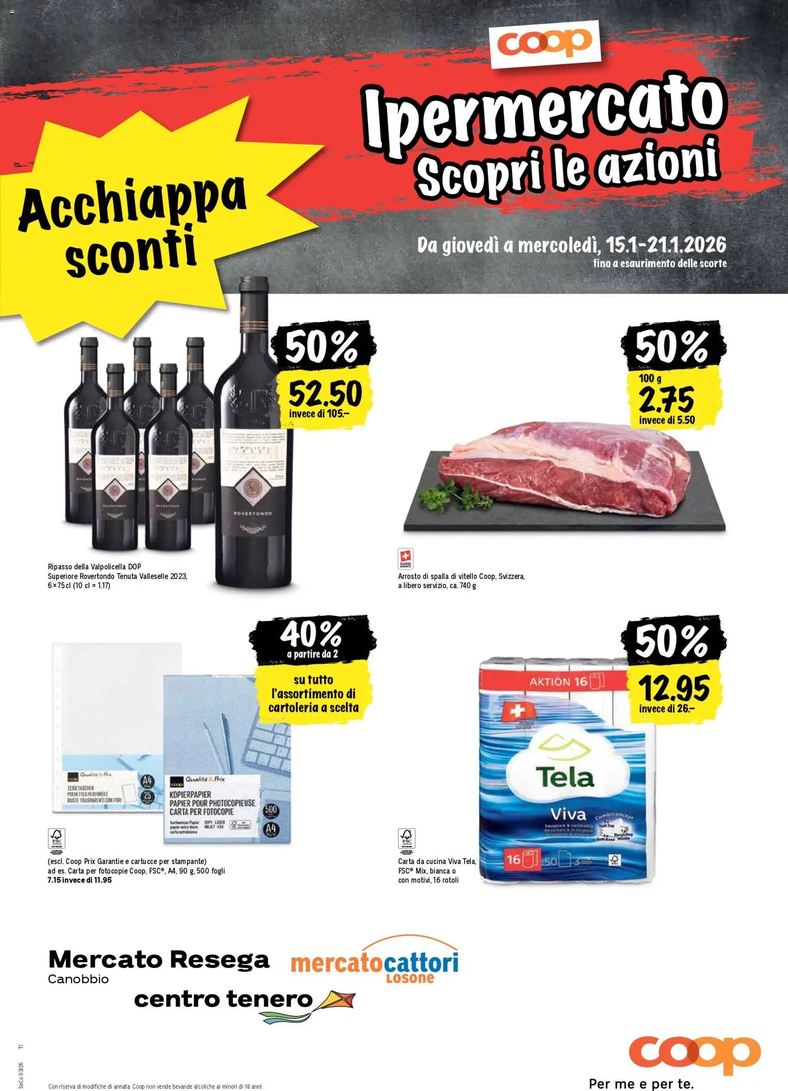 Coop - Una settimana di azioni (2026-01-15 - 2026-01-21) | 21