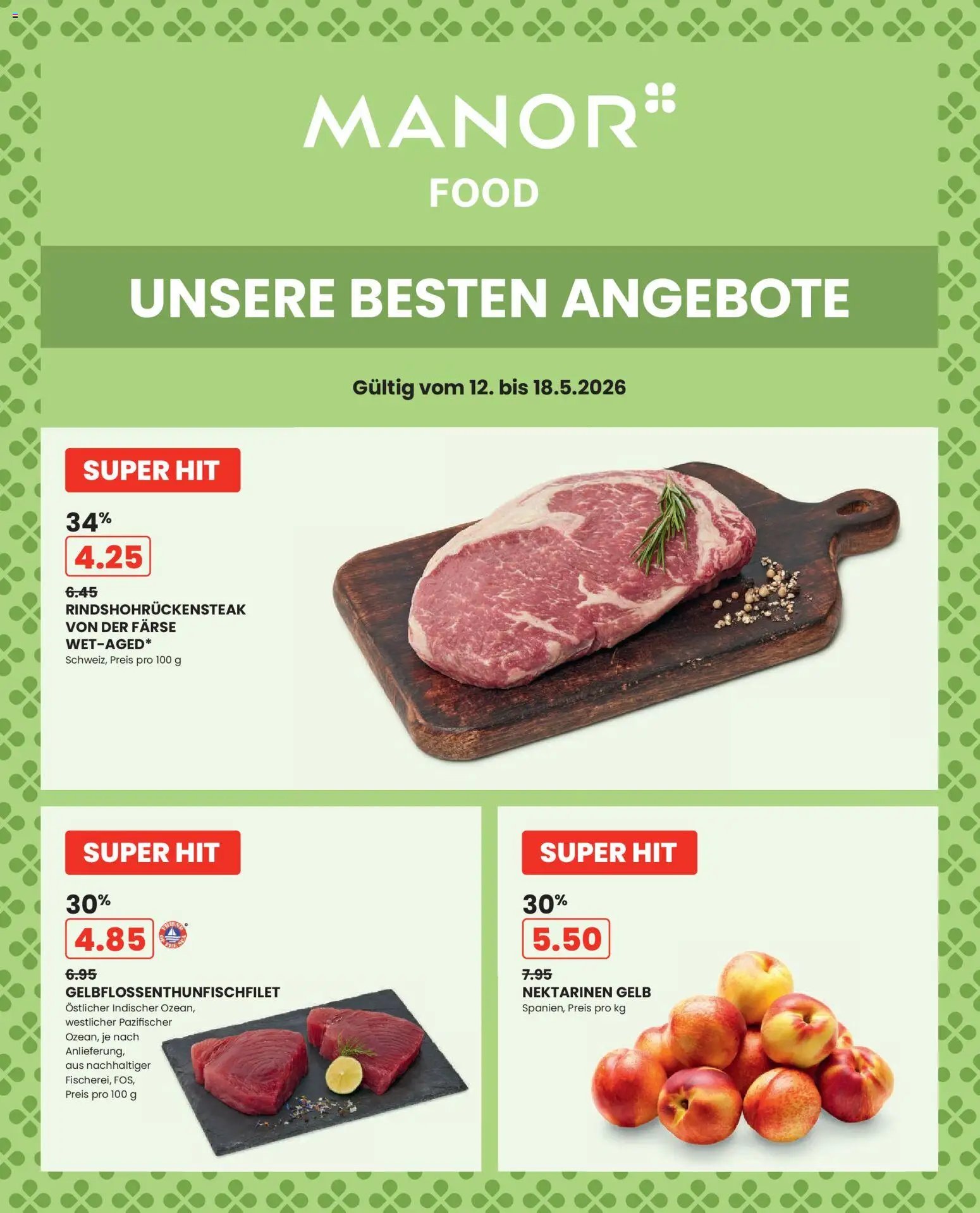 Manor aktionen (2026-05-12 - 2026-05-18)