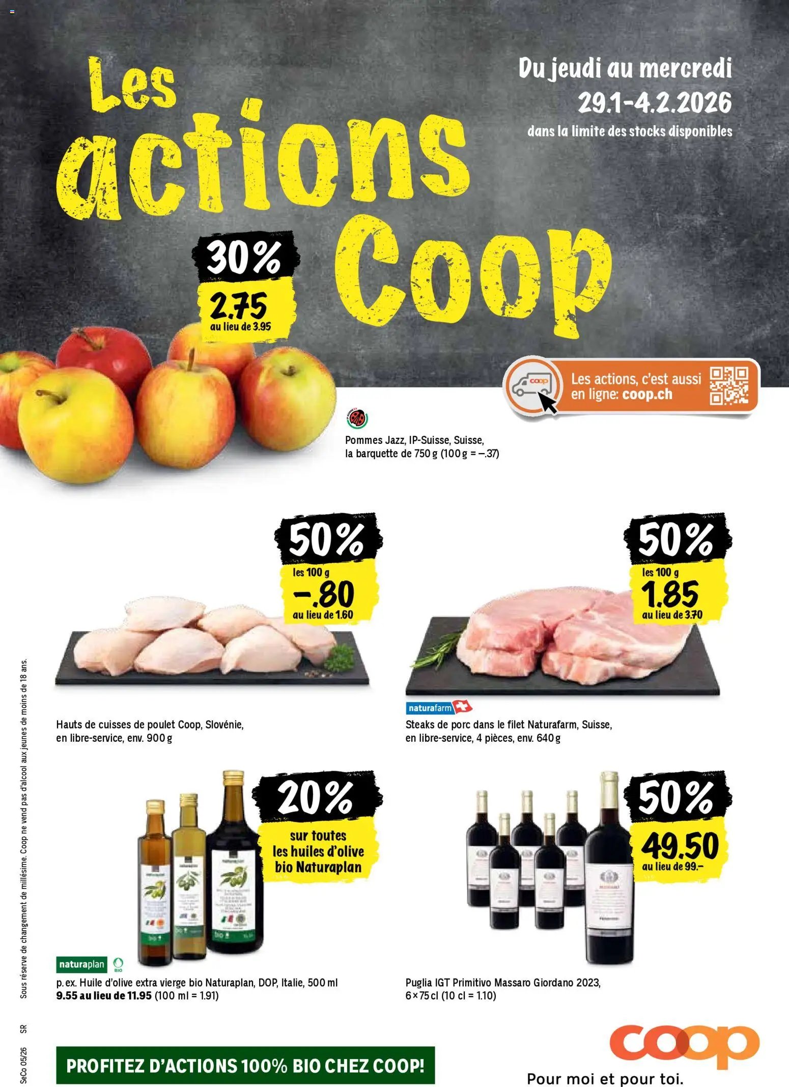 Coop - Les actions de la semaine (2026-01-29 - 2026-02-04)